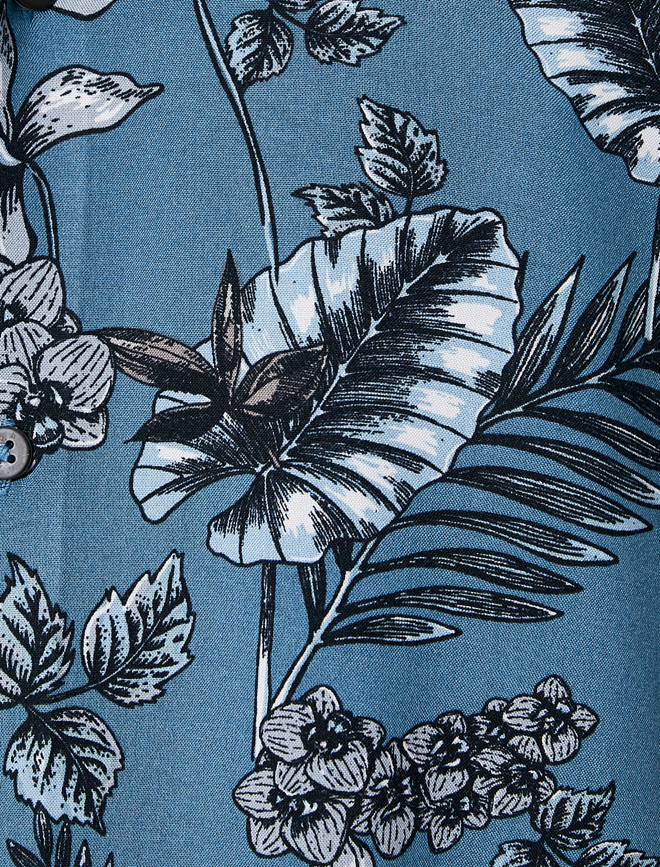   Yazlık Gömlek Kısa Kollu Çiçekli Desenli Klasik Yaka Viskon Kumaş Regular Fit