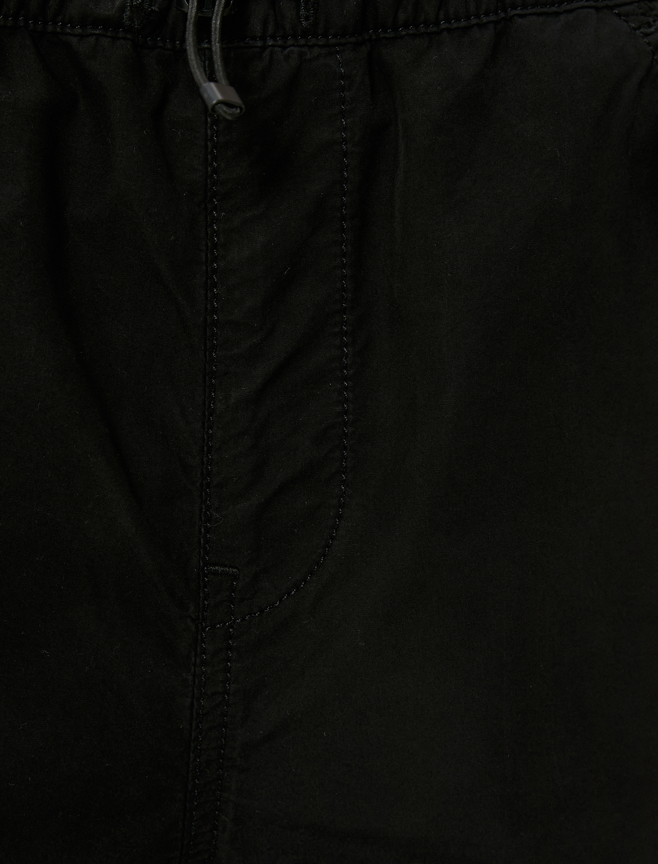   Mini Şort Cepli Beli Lastikli Pamuklu Rahat Kalıp