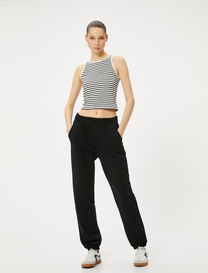  Kısa Atlet Bisiklet Yaka Viskoz Karışımlı