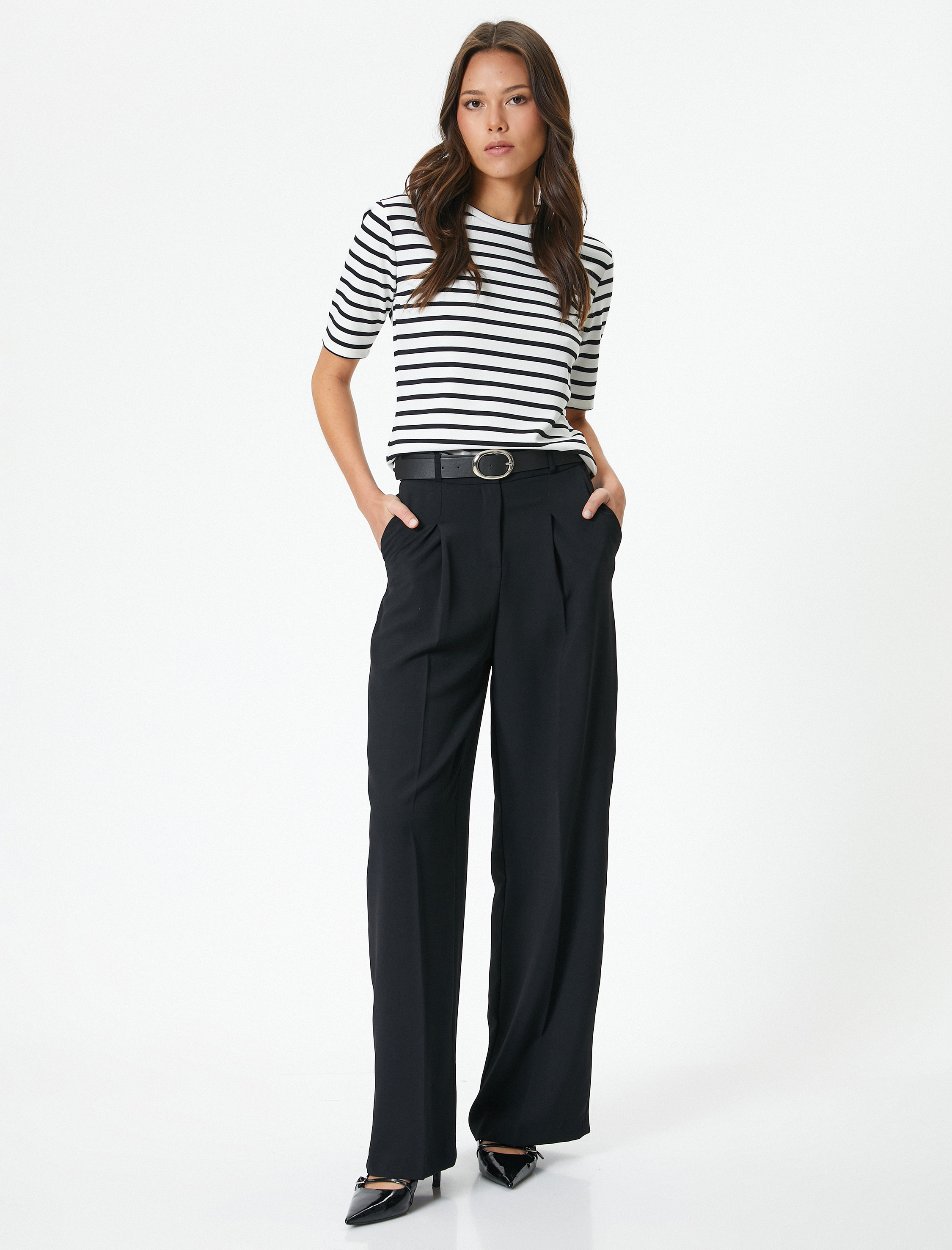   Slim Fit Tişört Bisiklet Yaka Kısa Kollu