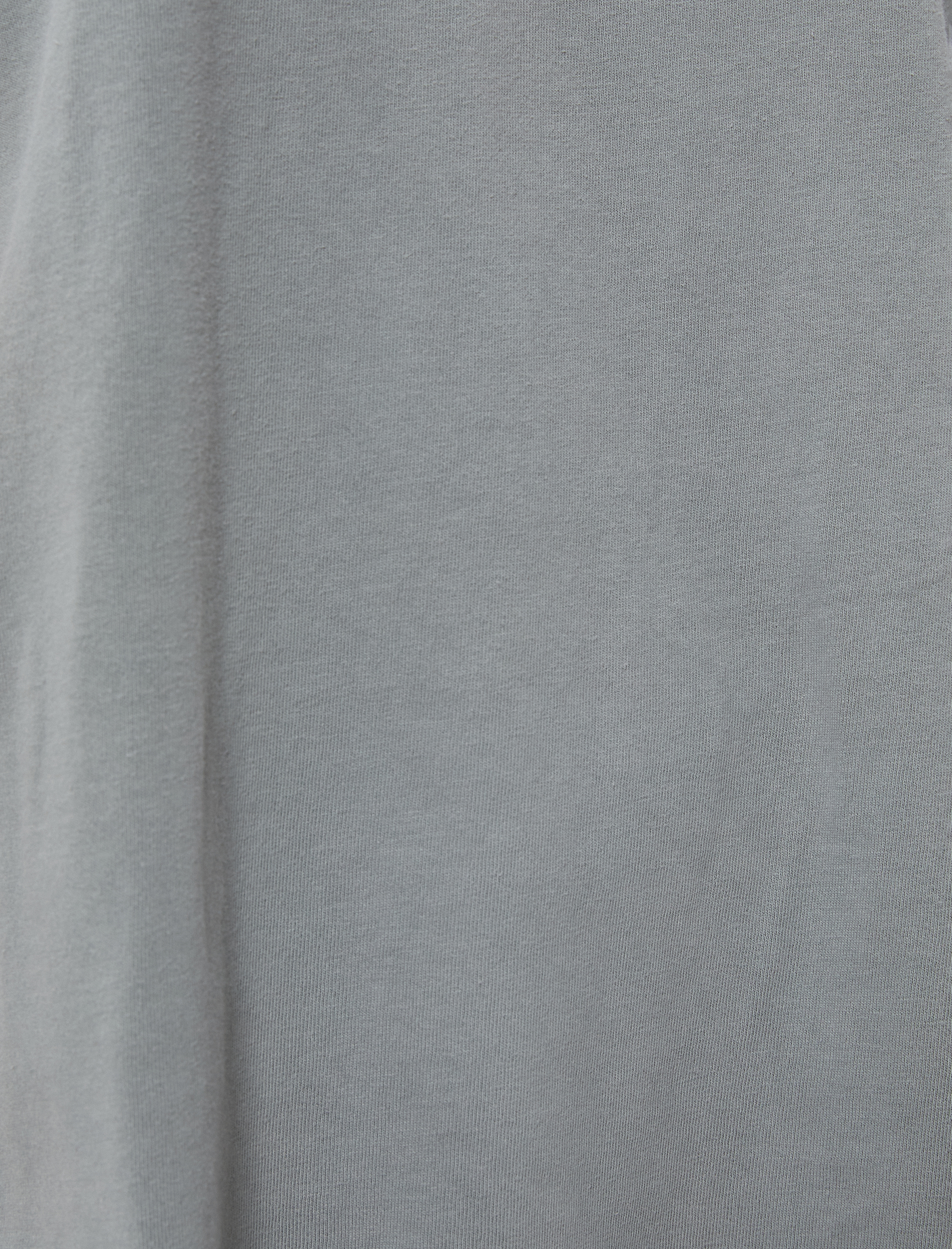   Oversize Tişört Soluk Efektli Kısa Kollu Bisiklet Yaka Pamuklu