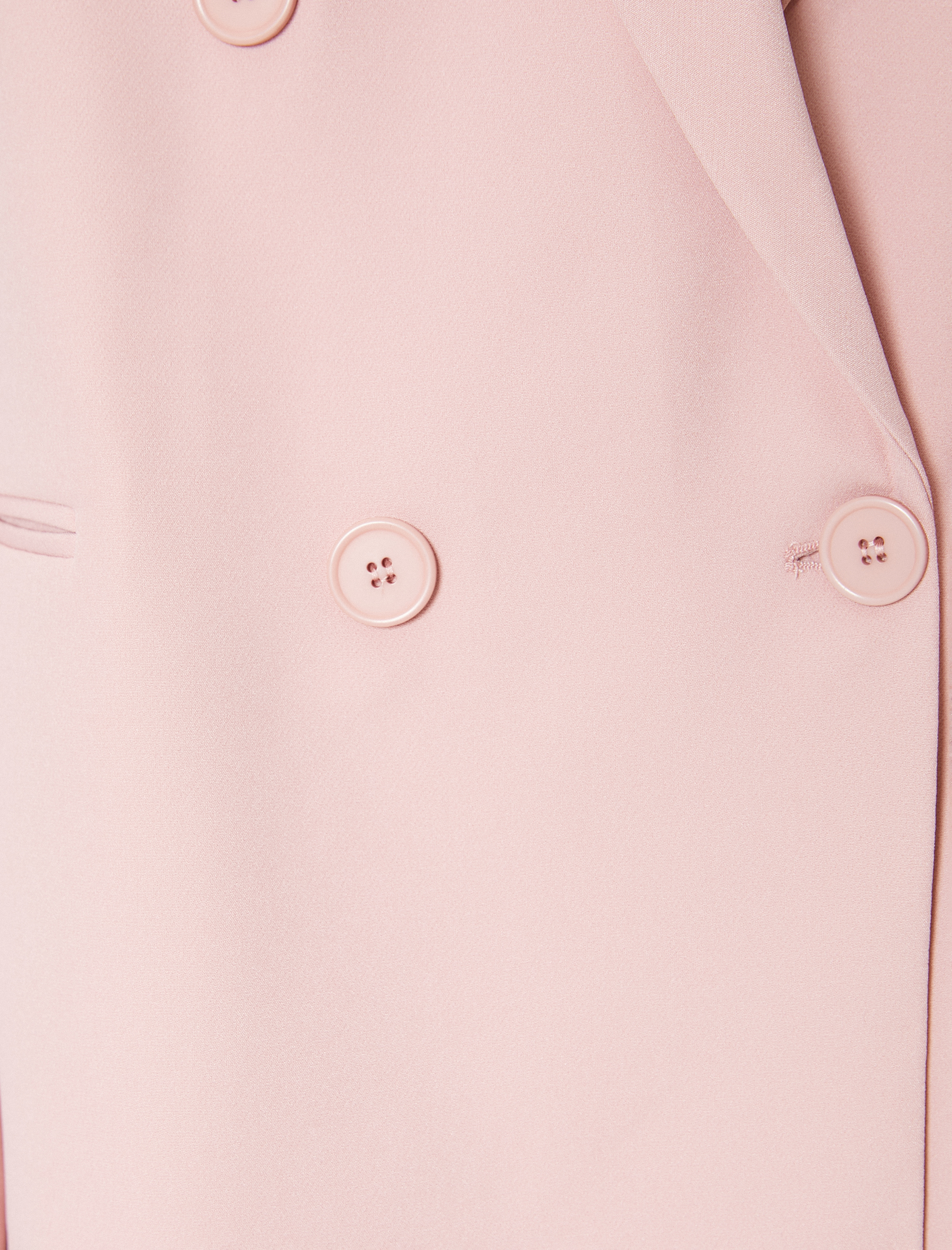   Oversize Blazer Ceket Kruvaze Düğmeli Fleto Cepli