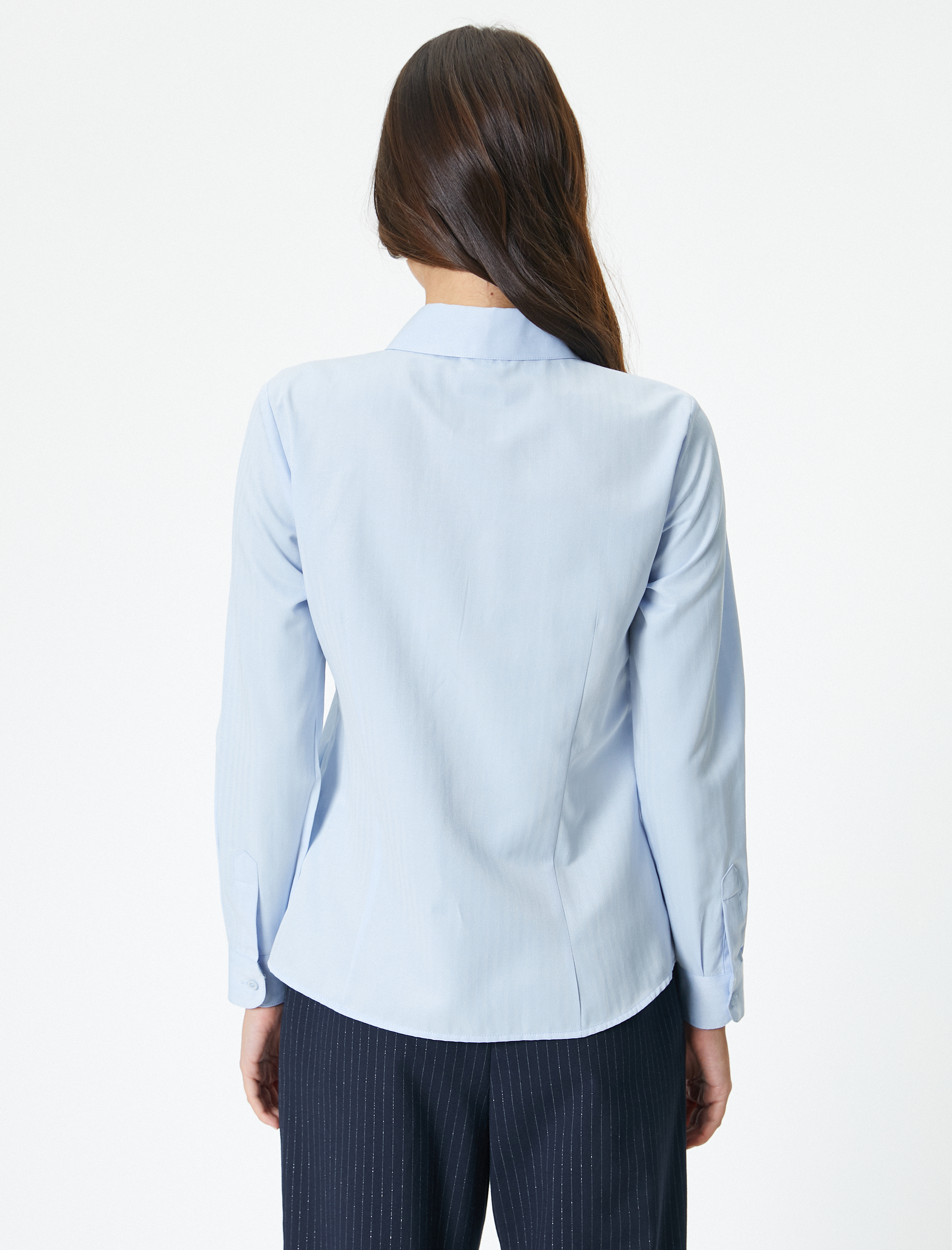   Slim Fit Gömlek Uzun Kollu Düğmeli