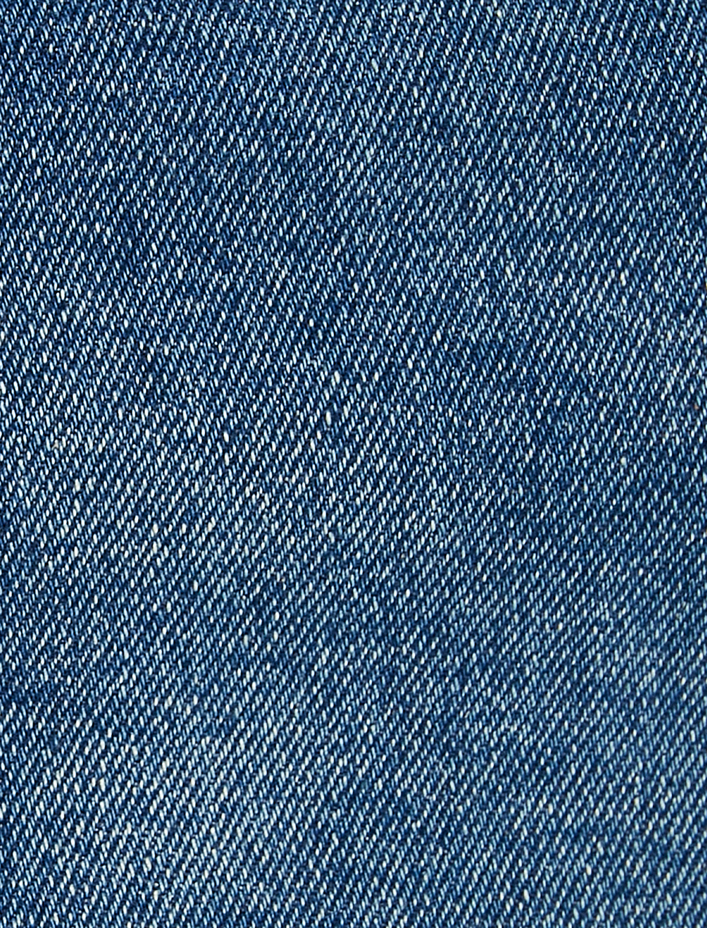   Nervürlü İspanyol Paça Kot Pantolon Dar Kesim Cepli - Slim Flare Jeans