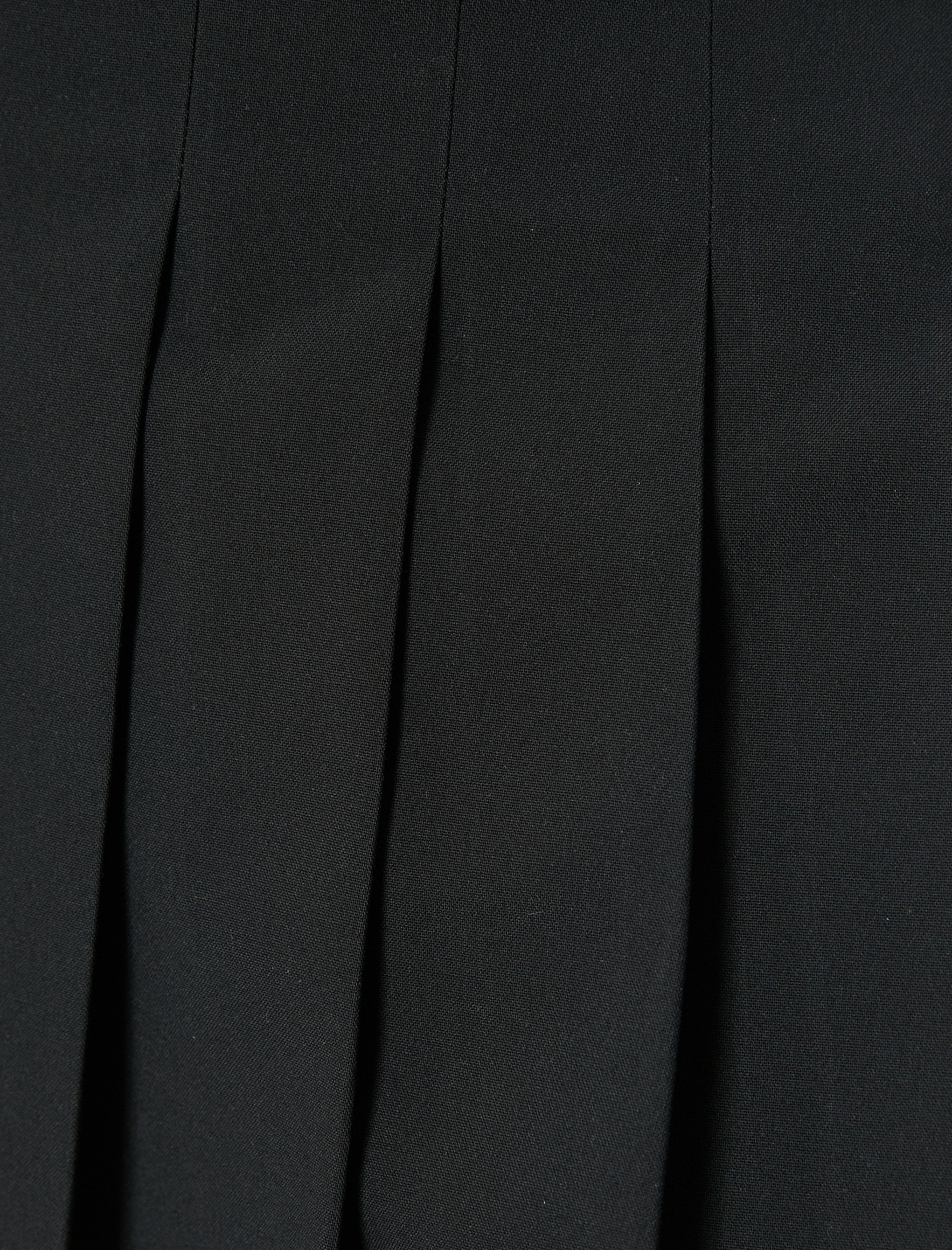   Mini Pileli Etek Normal Bel Fermuar Kapama