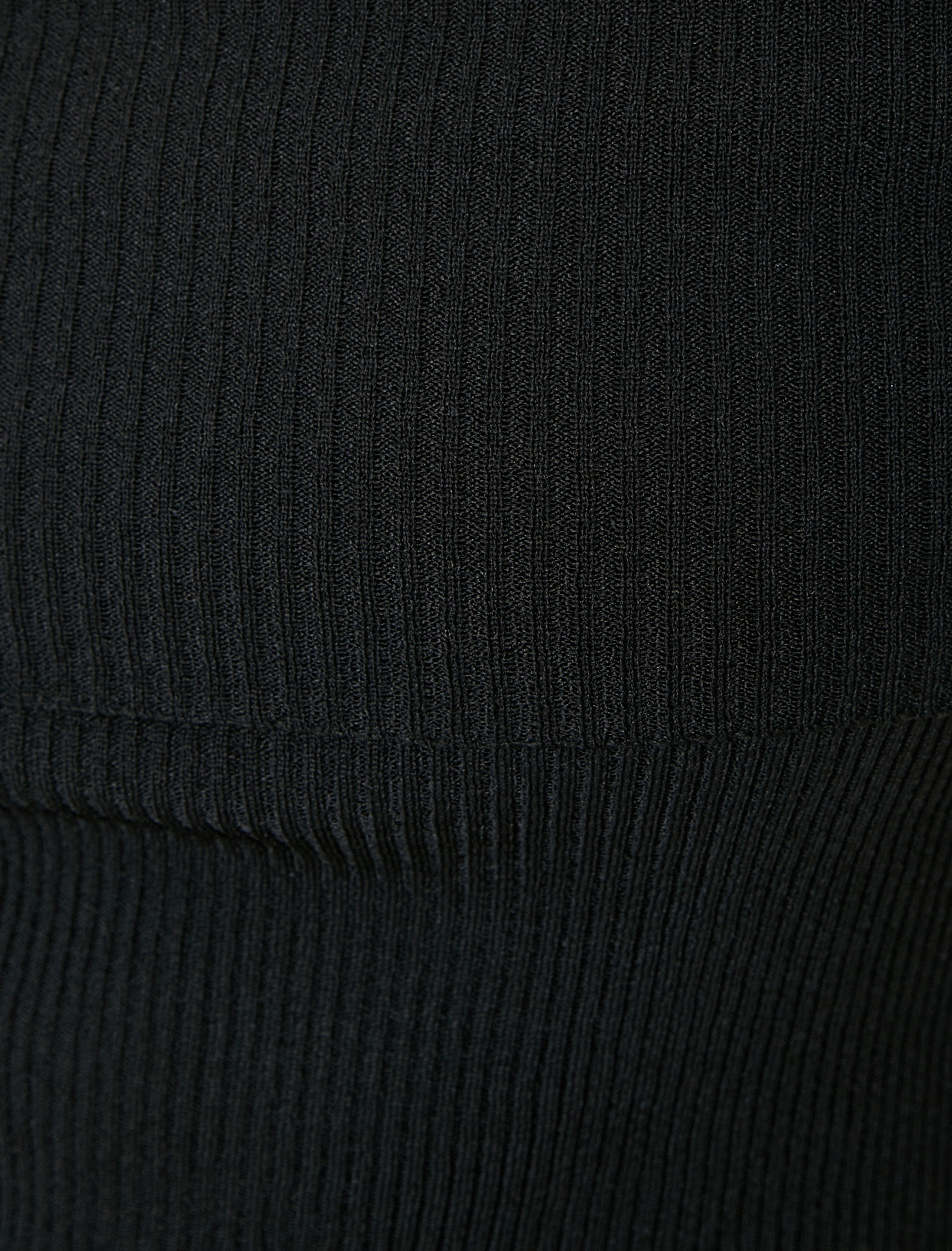   Madonna Yaka Omzu Açık Kazak Triko Fitilli Kısa Kollu