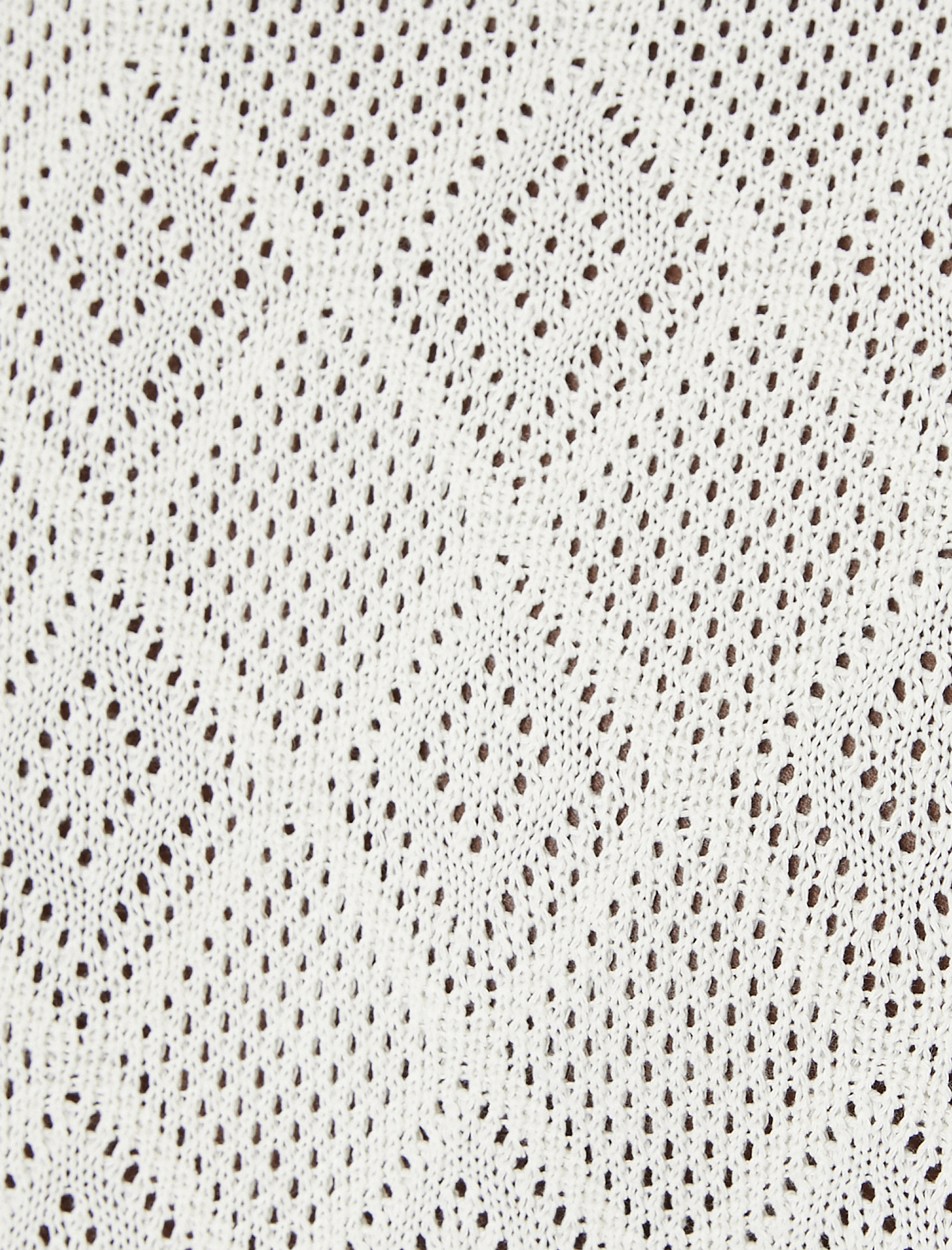   Ajurlu Tişört Bisiklet Yaka Kısa Kollu