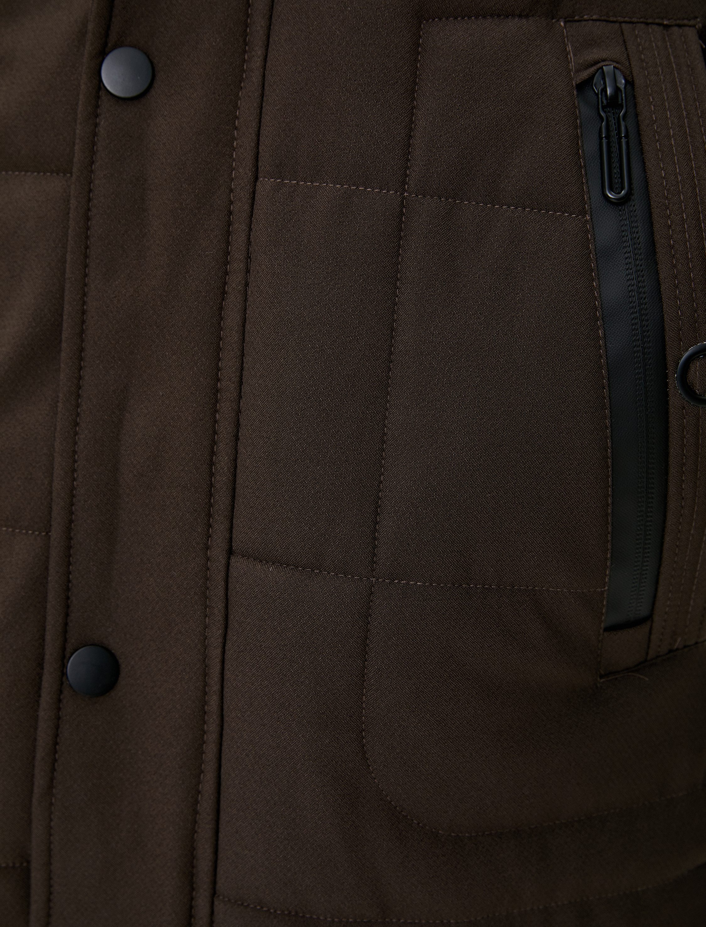   Anorak Mont Kapşonlu Cep Detaylı Fermuarlı