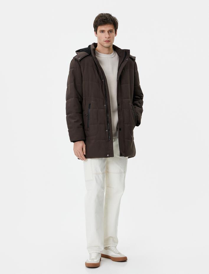  Anorak Mont Kapşonlu Cep Detaylı Fermuarlı