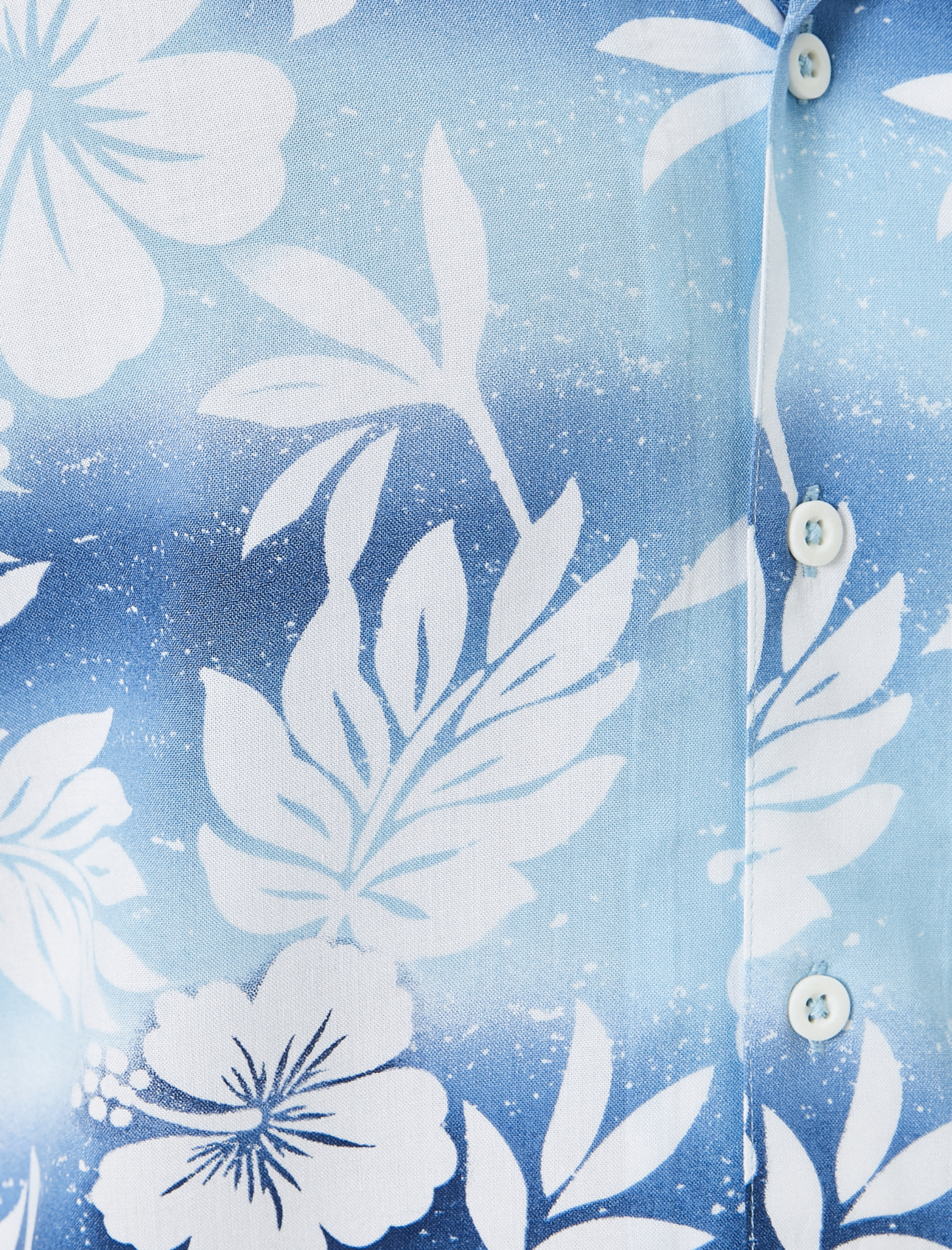   Çiçekli Gömlek Desenli Kısa Kollu Devrik Yaka Viskon Kumaş Regular Fit