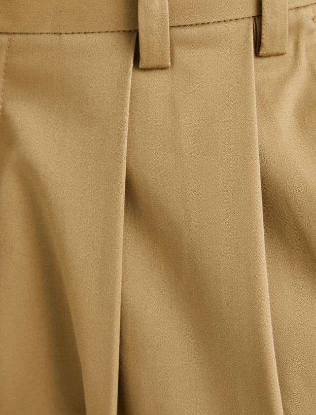 Baggy Pantolon Düğmeli Cep Detaylı Rahat Kesim_5