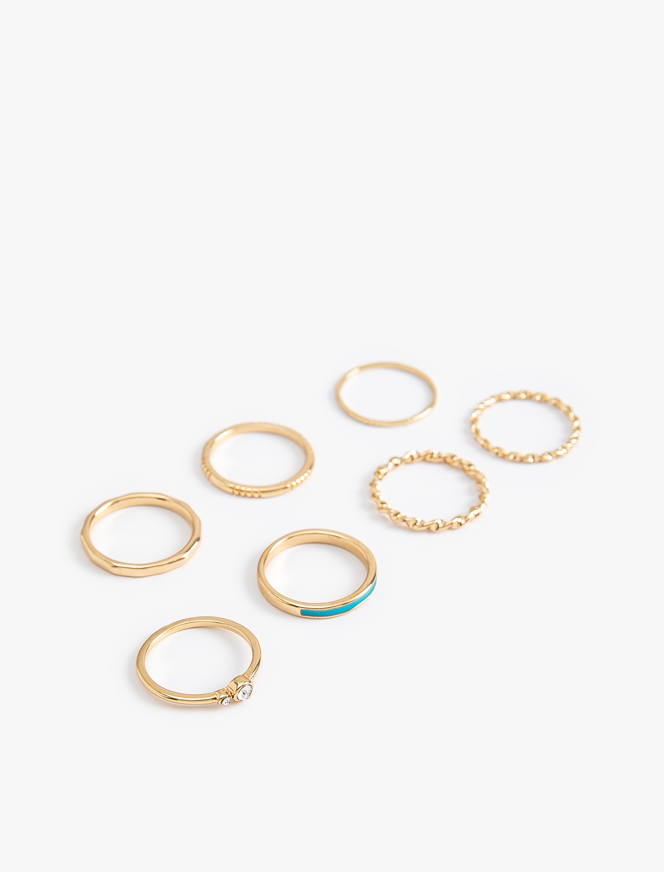  Kadın Eklem Yüzüğü Seti Çelik 6'lı