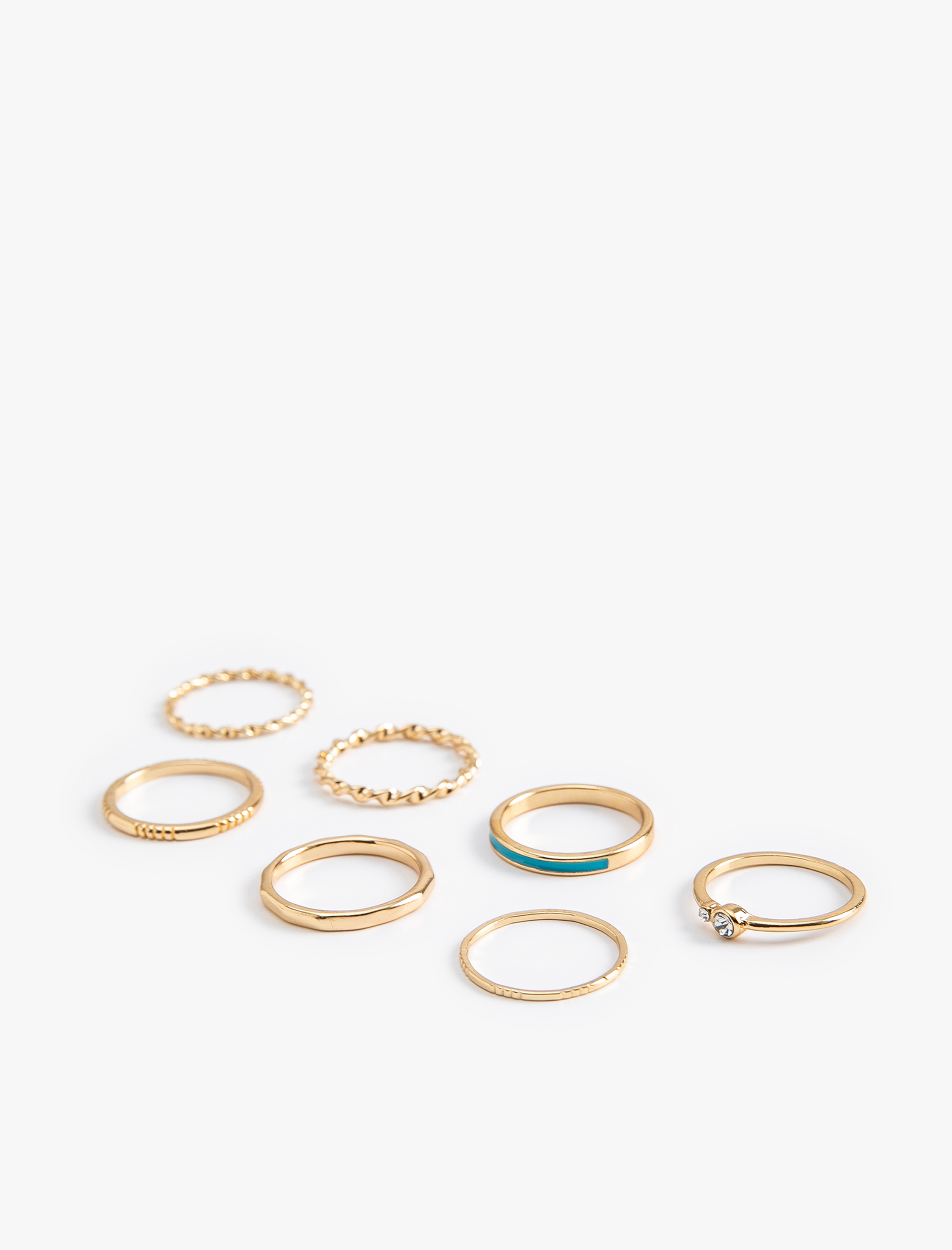  Kadın Eklem Yüzüğü Seti Çelik 6'lı