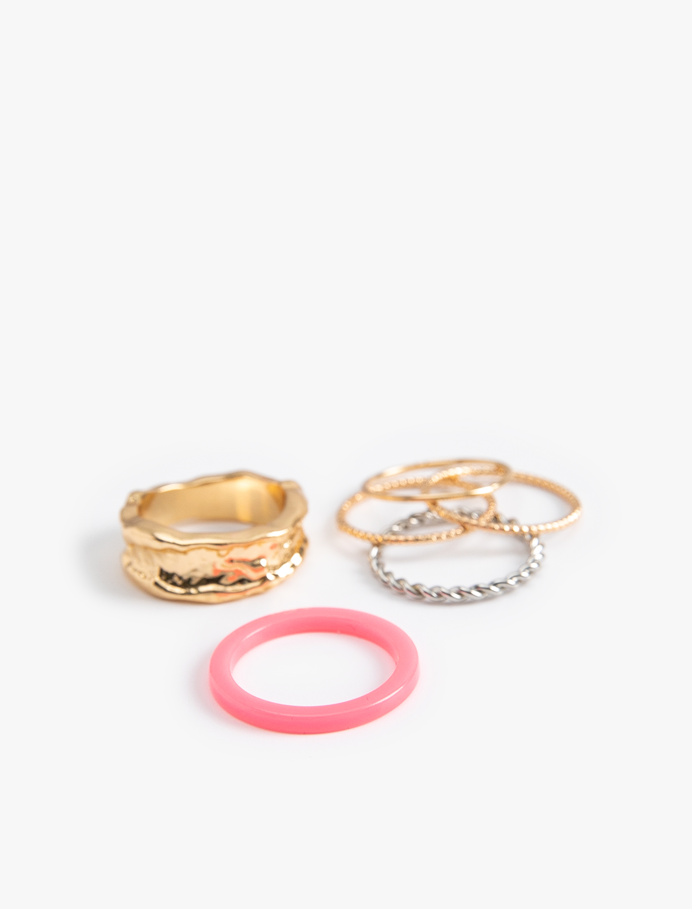  Kadın Yüzük Seti 6'lı Çelik Karışımlı