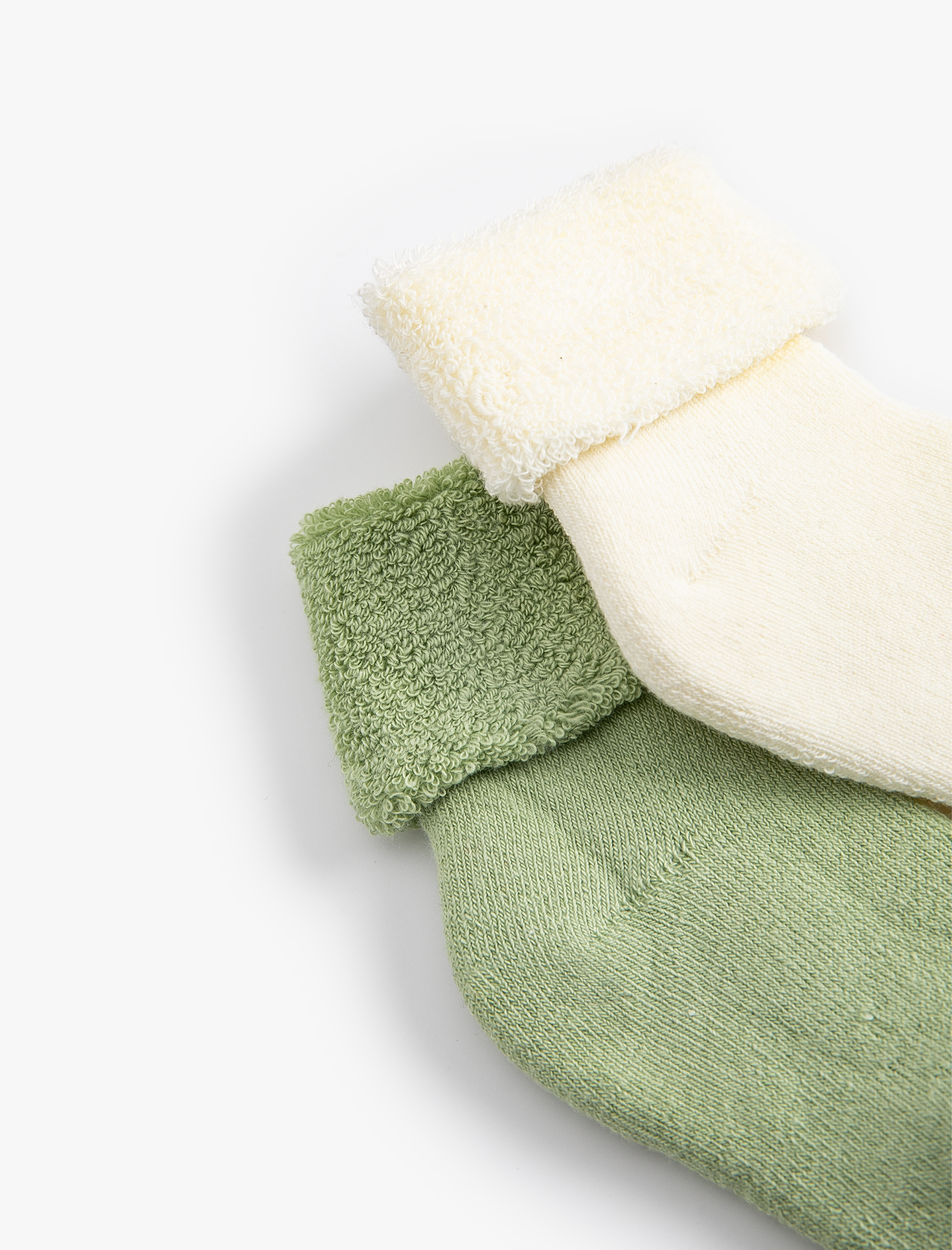  Kız Bebek Havlu Çorap Pamuklu 2'li