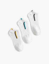 Spor Çorap Patik 3'lü Çok Renkli
