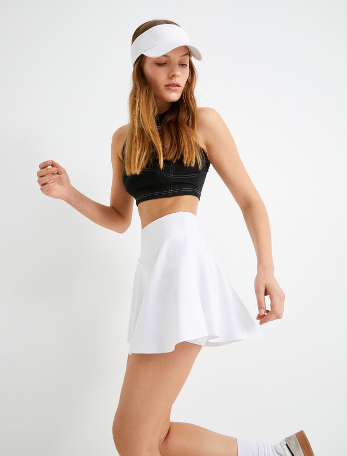  Tenis Eteği Şortlu Yüksek Bel