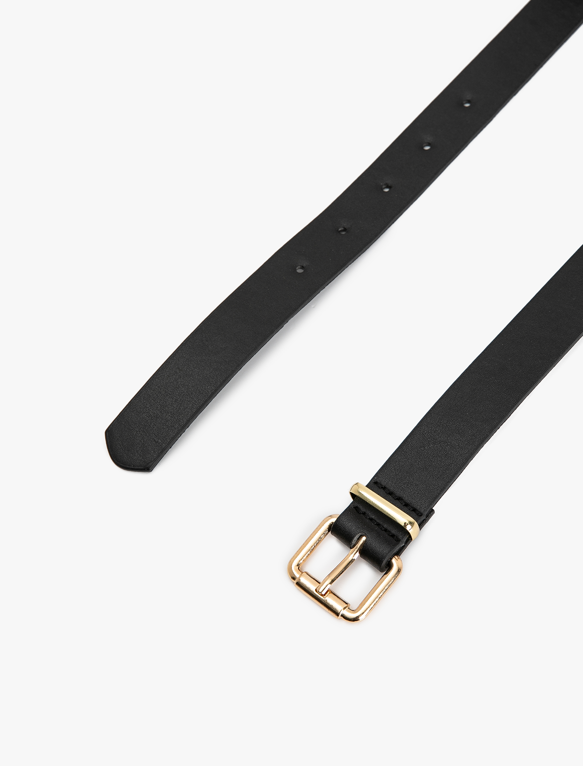  Kadın Kemer Deri Görünümlü Metal Tokalı