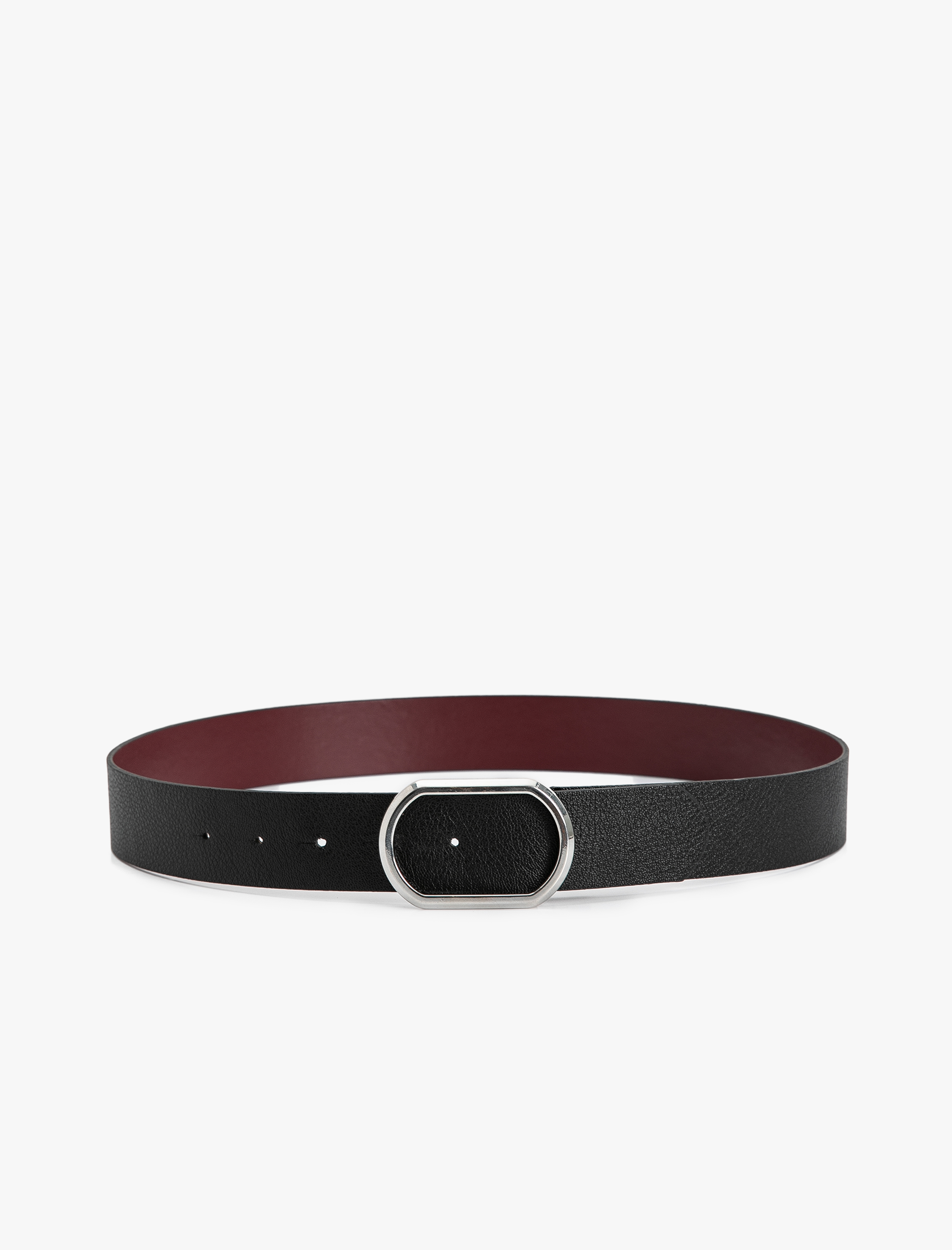  Kadın Kemer Deri Görünümlü Metal Tokalı