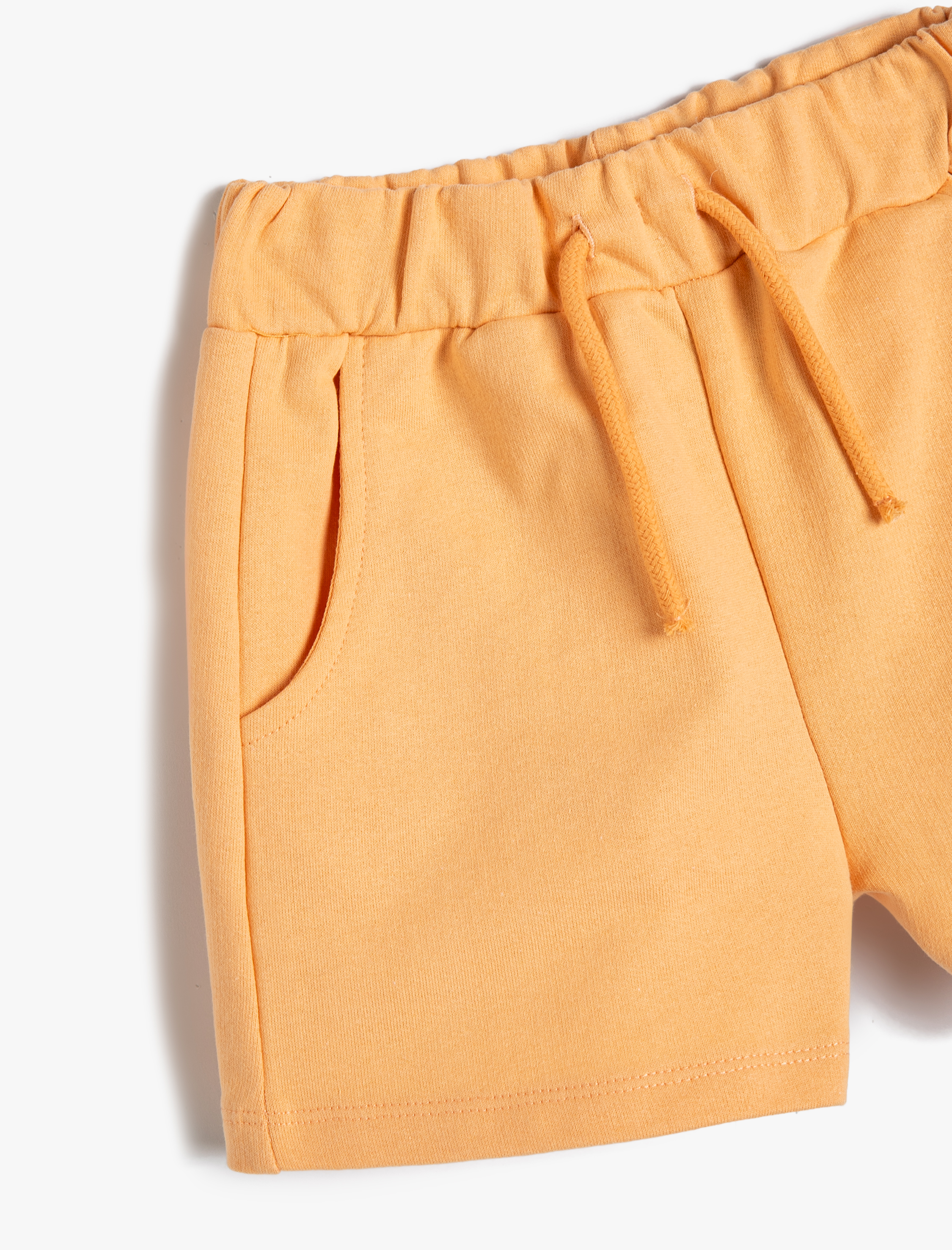  Kız Çocuk Şort Beli Bağlamalı Lastikli Cepli Kelebek İşleme Detaylı