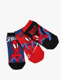 3'lü Spiderman Lisanslı Çorap Seti