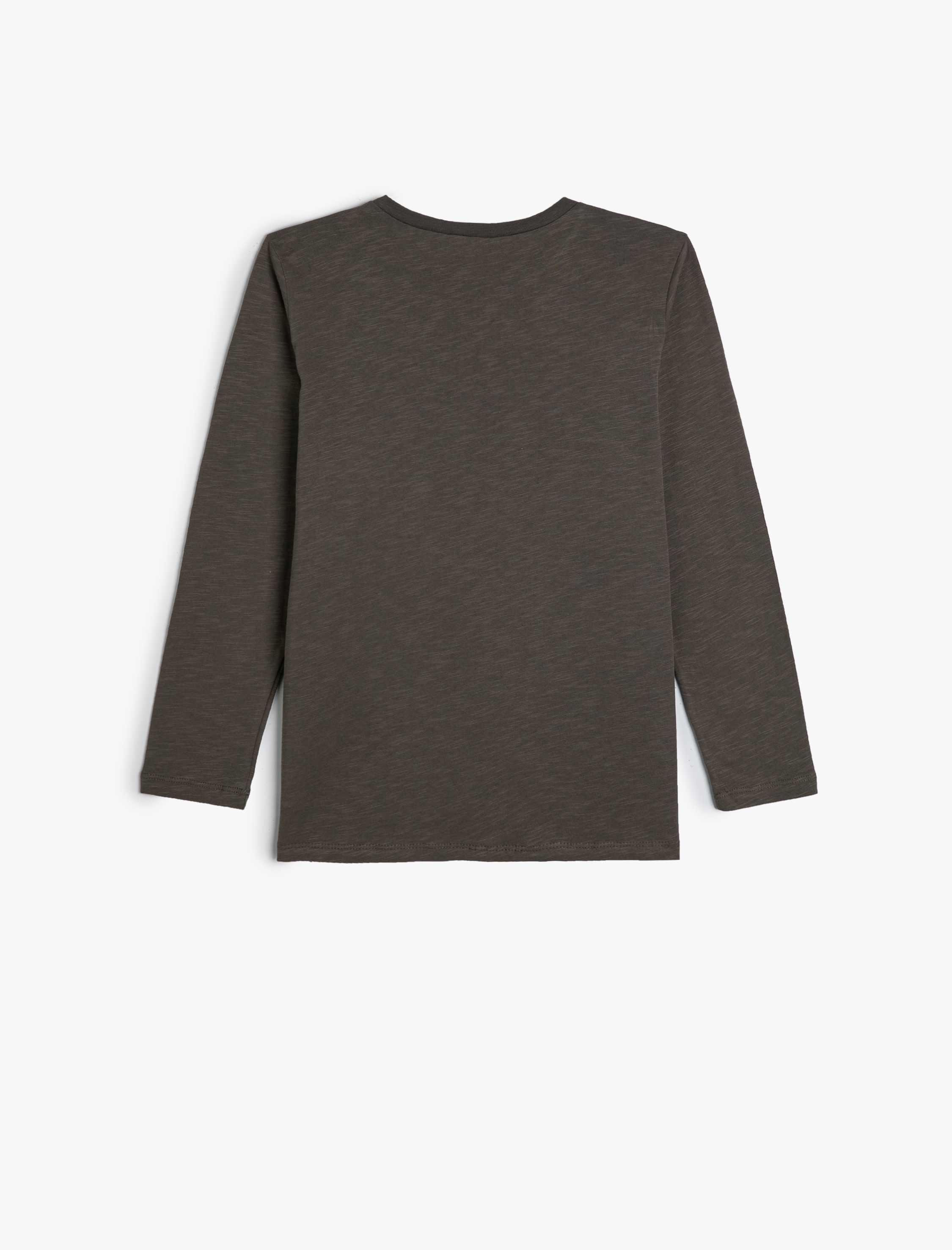  Erkek Çocuk Tişört Uzun Kollu Dinozor Baskılı Bisiklet Yaka Pamuklu