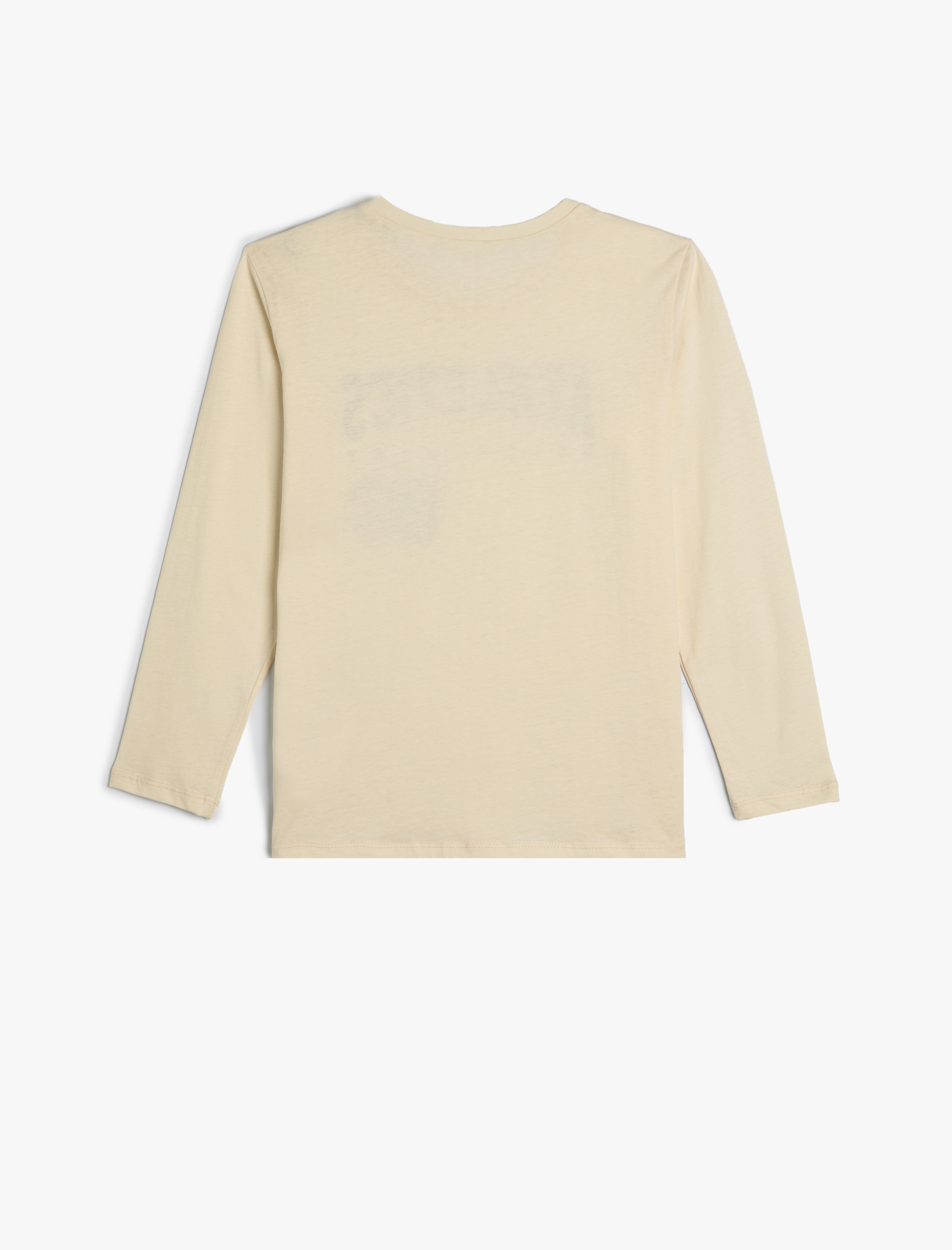  Erkek Çocuk Tişört Kolej Baskılı Uzun Kollu Bisiklet Yaka Pamuklu