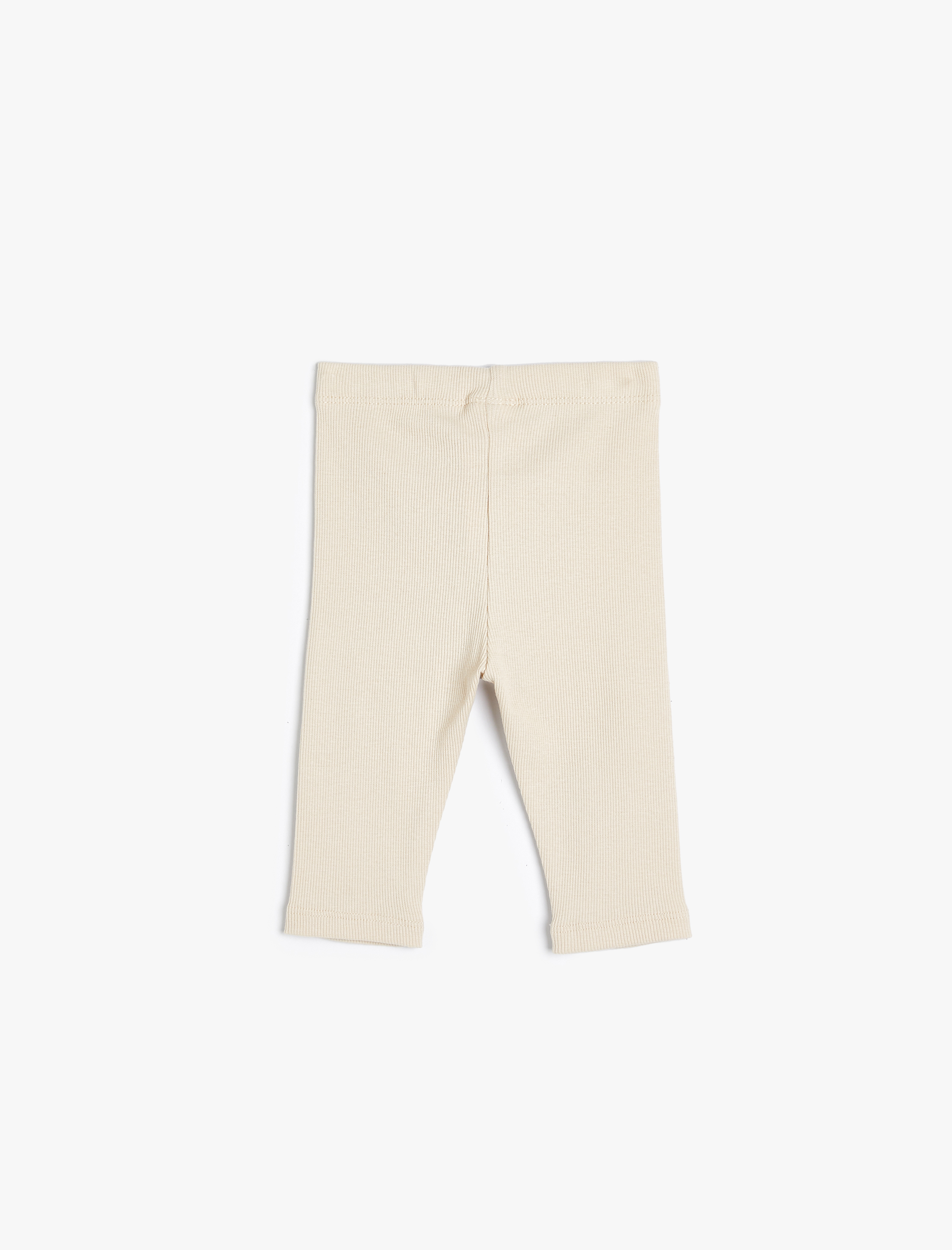  Kız Bebek Basic Kapri Tayt Fitilli Beli Lastikli Pamuklu