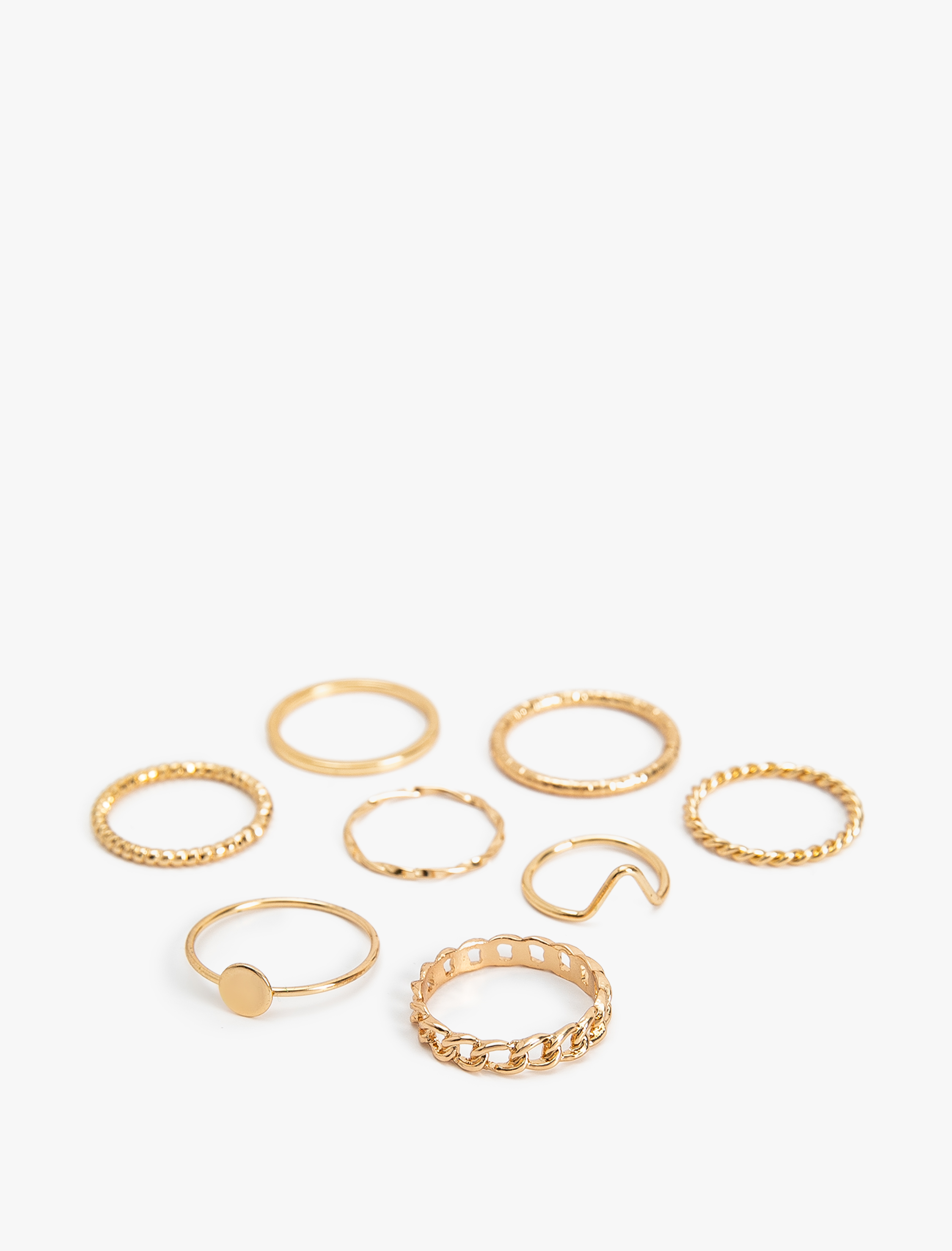  Kadın Eklem Yüzüğü Seti 8'li Çelik