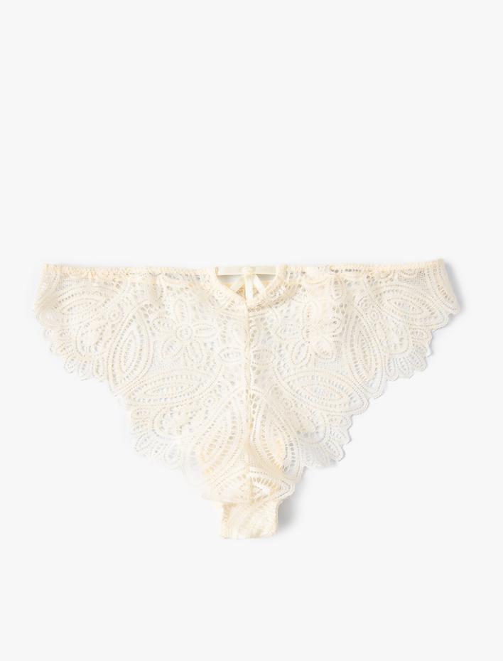  Brazilian Külot Dantelli Normal Bel