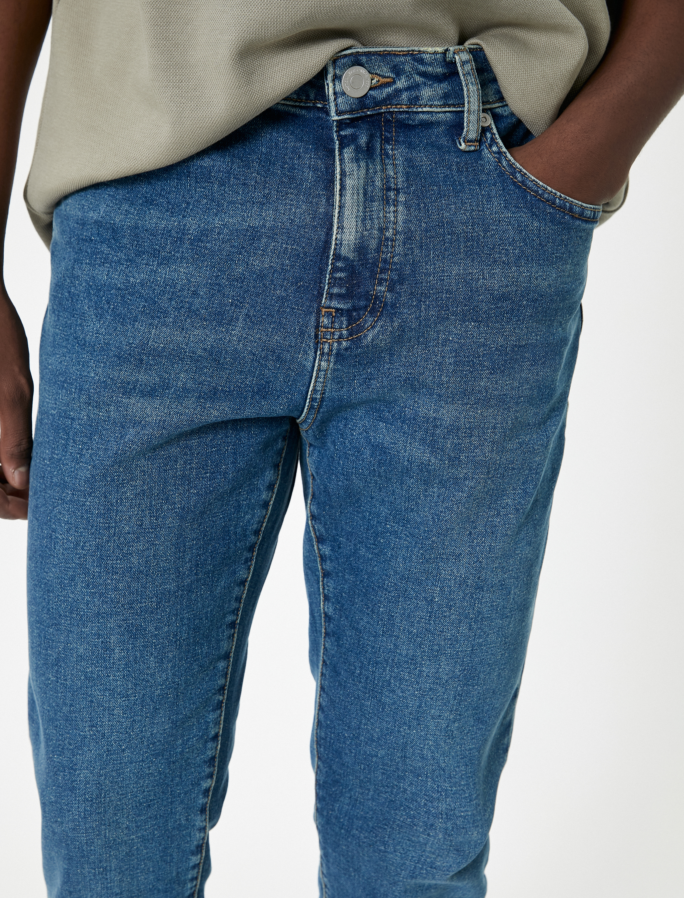 Lacivert Erkek Micheal Jeans - Skinny Jean 4SAM40023ND | Koton