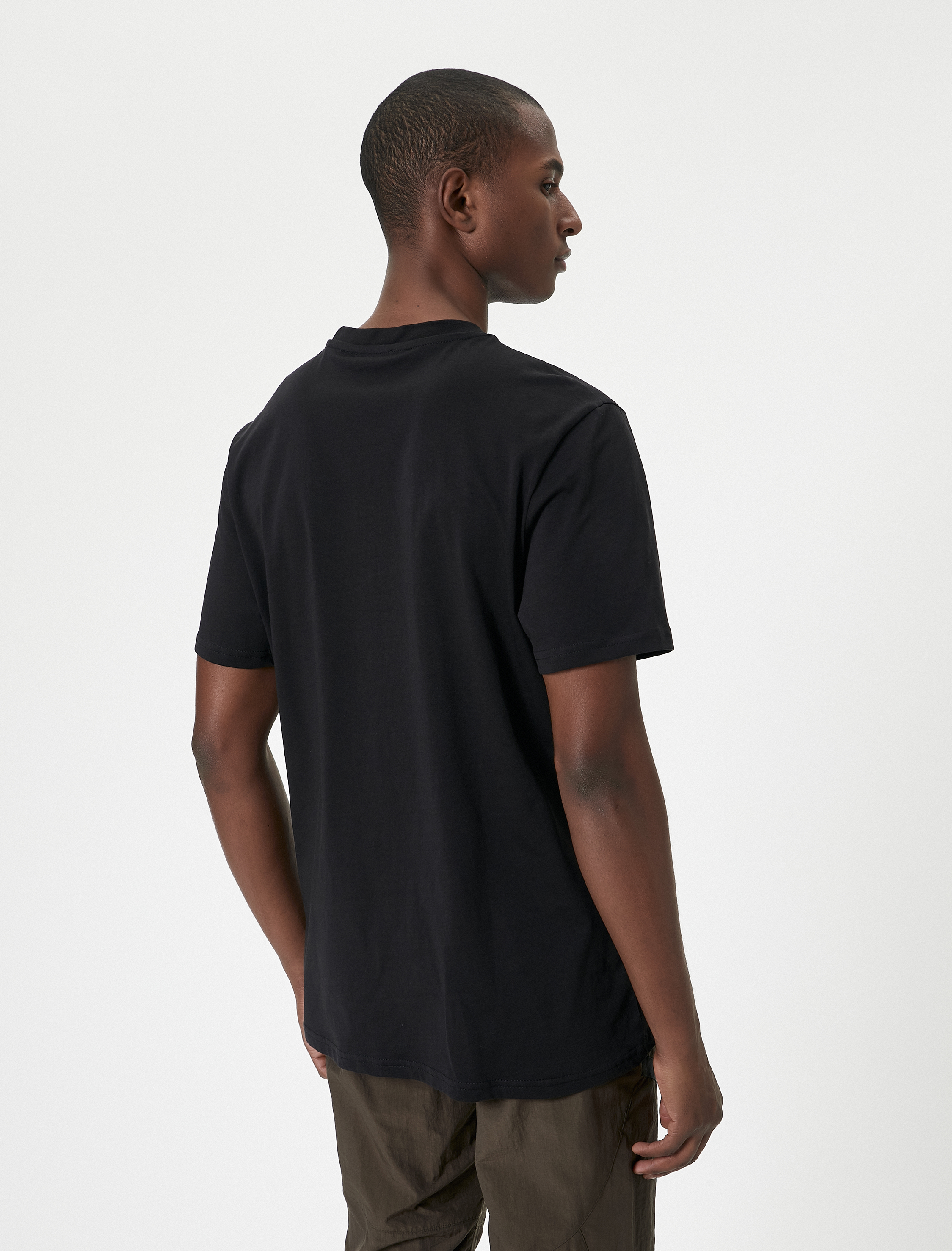   Basic Tişört Bisiklet Yaka Kısa Kollu