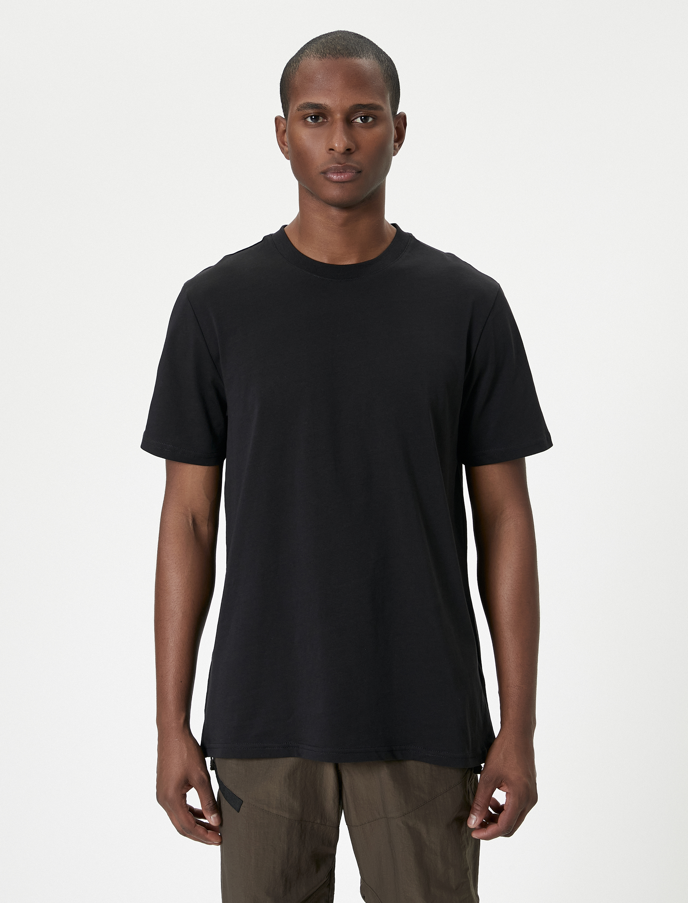   Basic Tişört Bisiklet Yaka Kısa Kollu