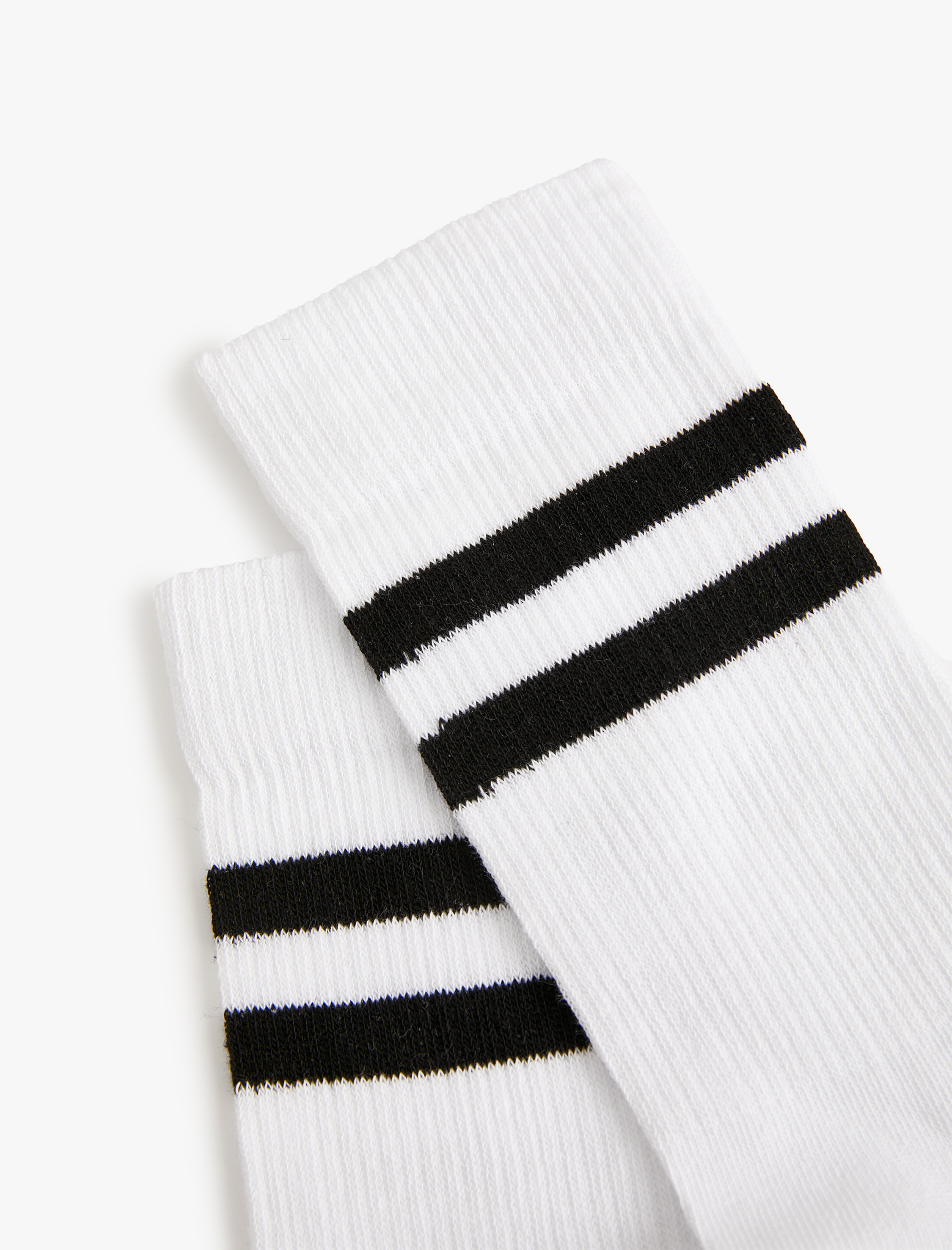  Erkek Tenis Çorabı Çizgi Detaylı