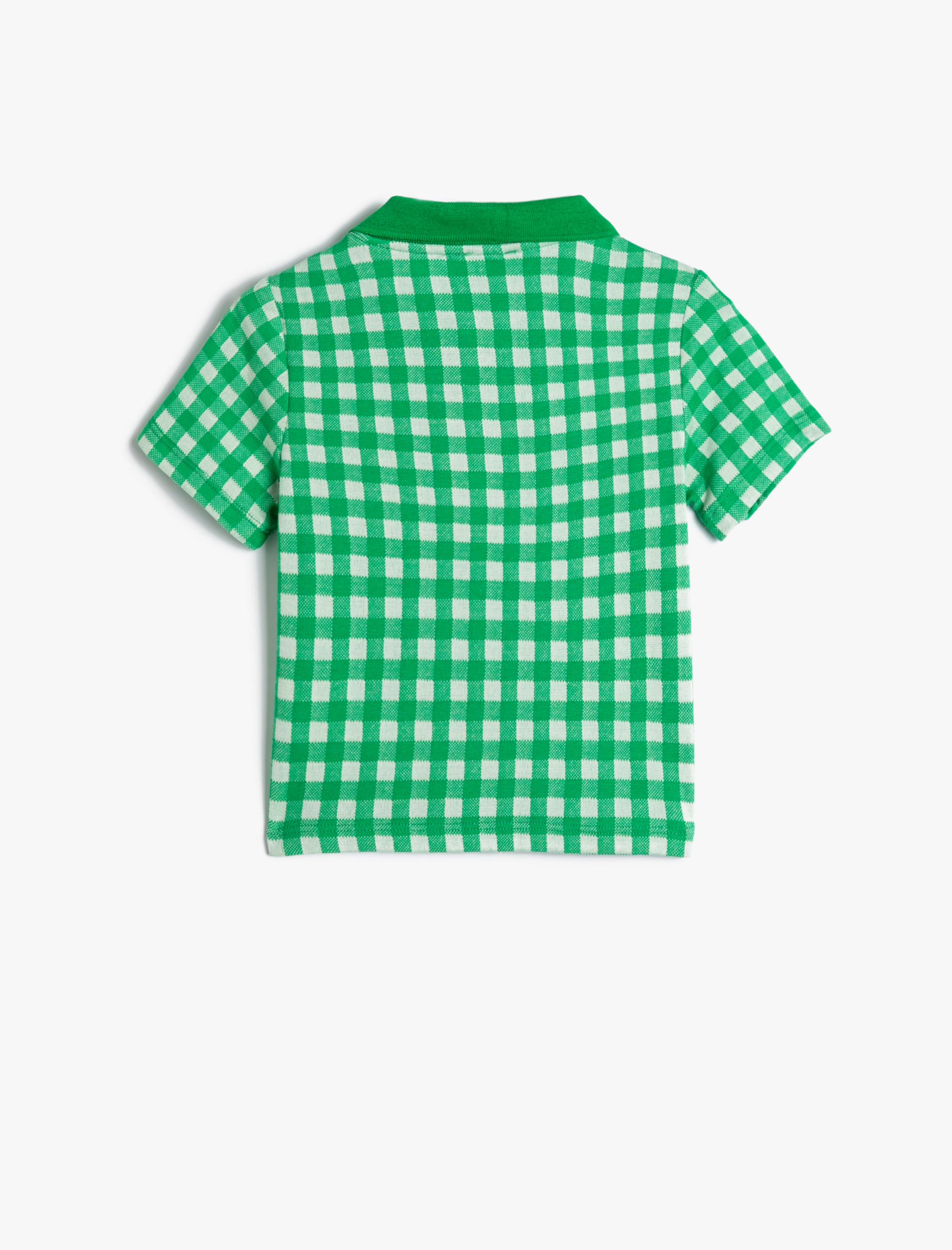  Kız Çocuk Polo Tişört Crop Kısa Kollu Düğme Detaylı Dar Kalıp