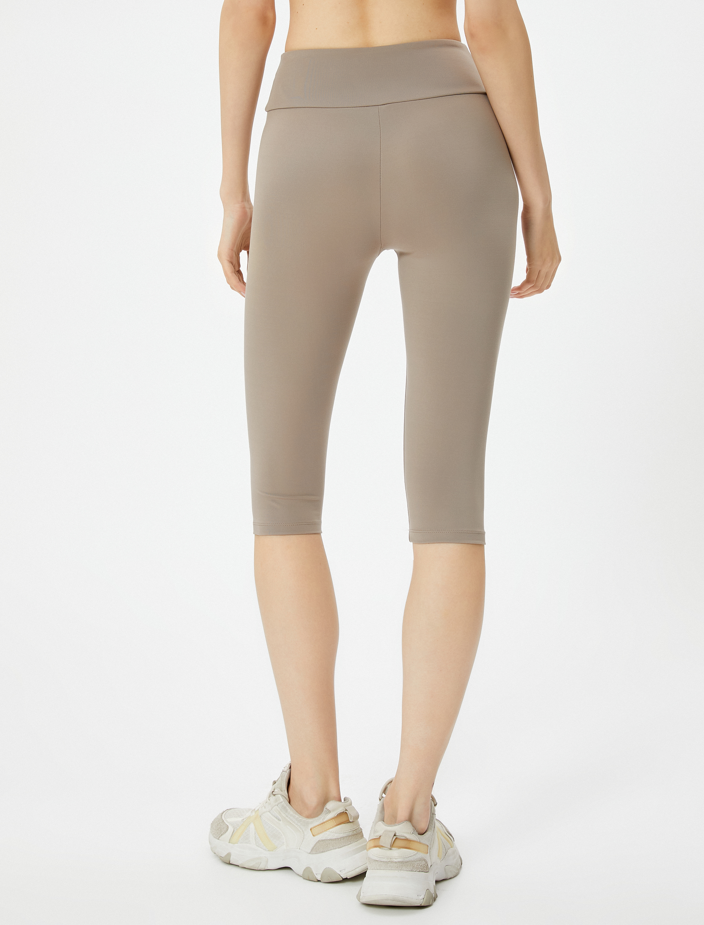   Spor Kapri Tayt Standart Bel Slim Fit