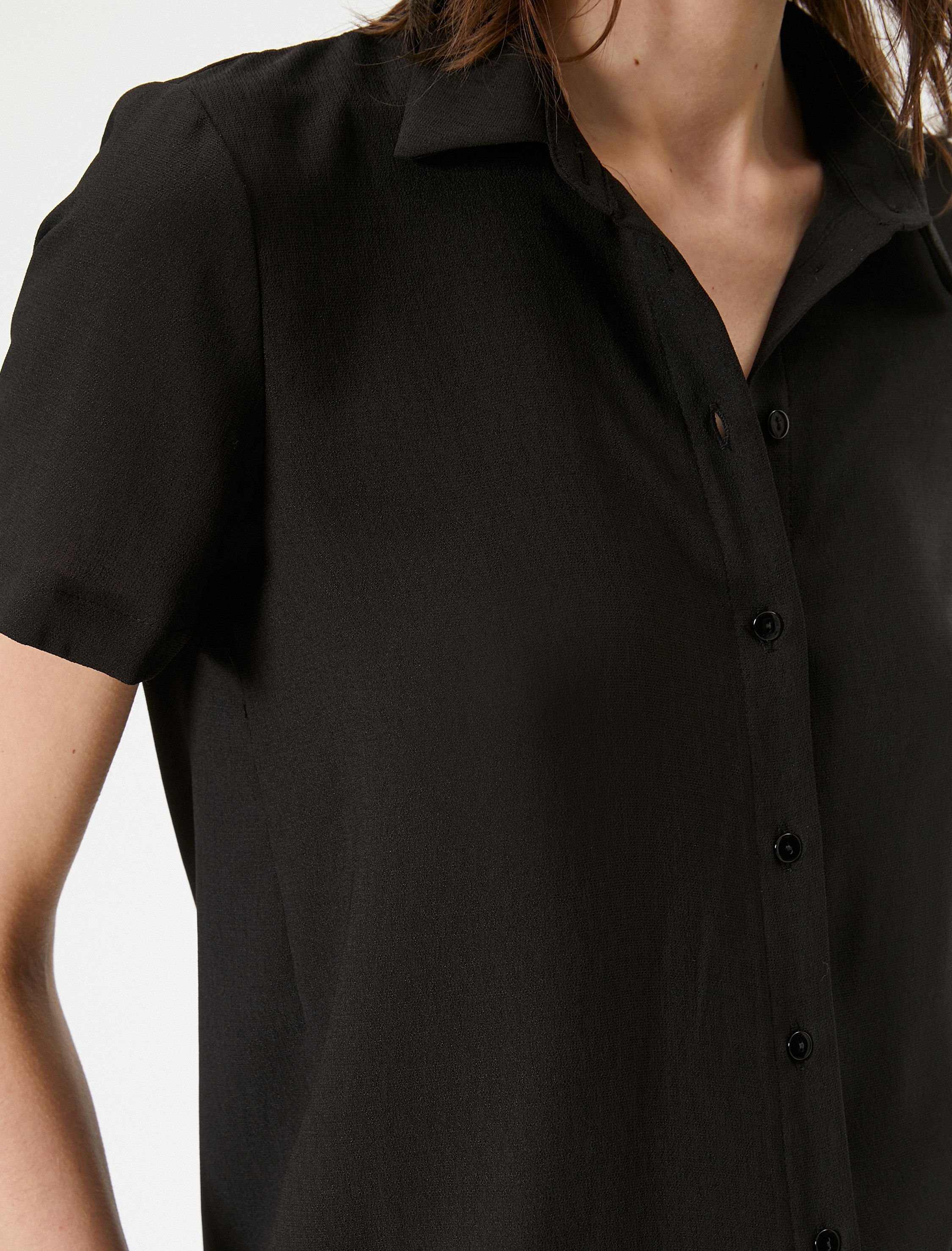   Basic Gömlek Kısa Kollu Düğme Kapamalı