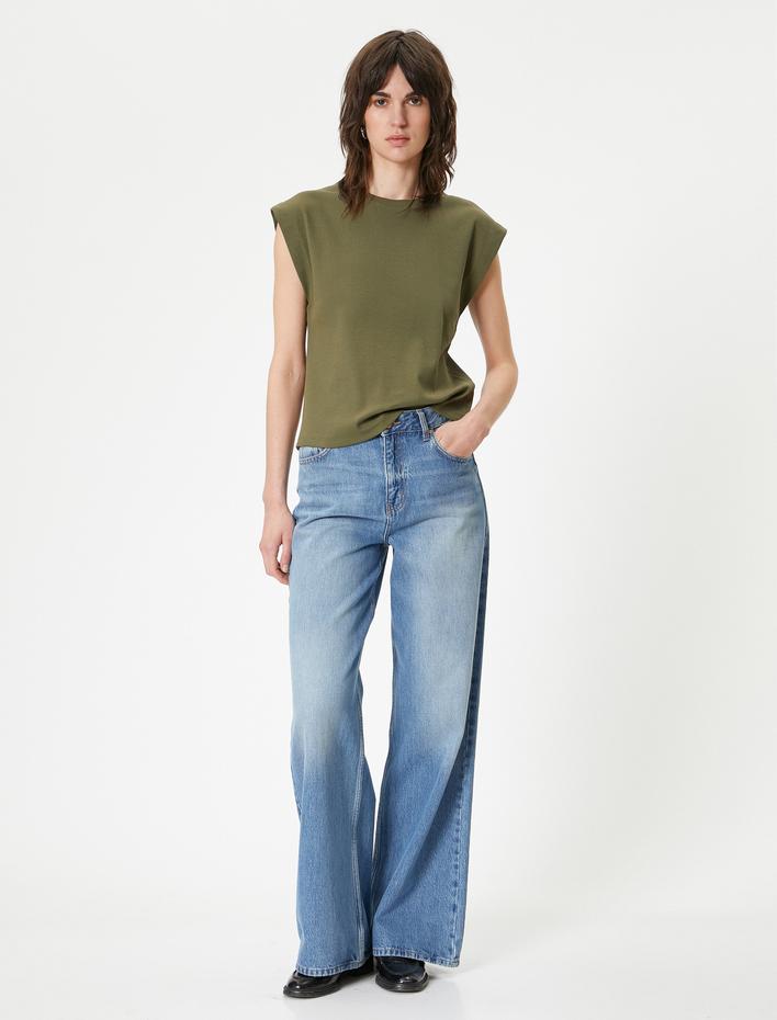  Bisiklet Yaka Tişört Slim Fit Kısa Kollu