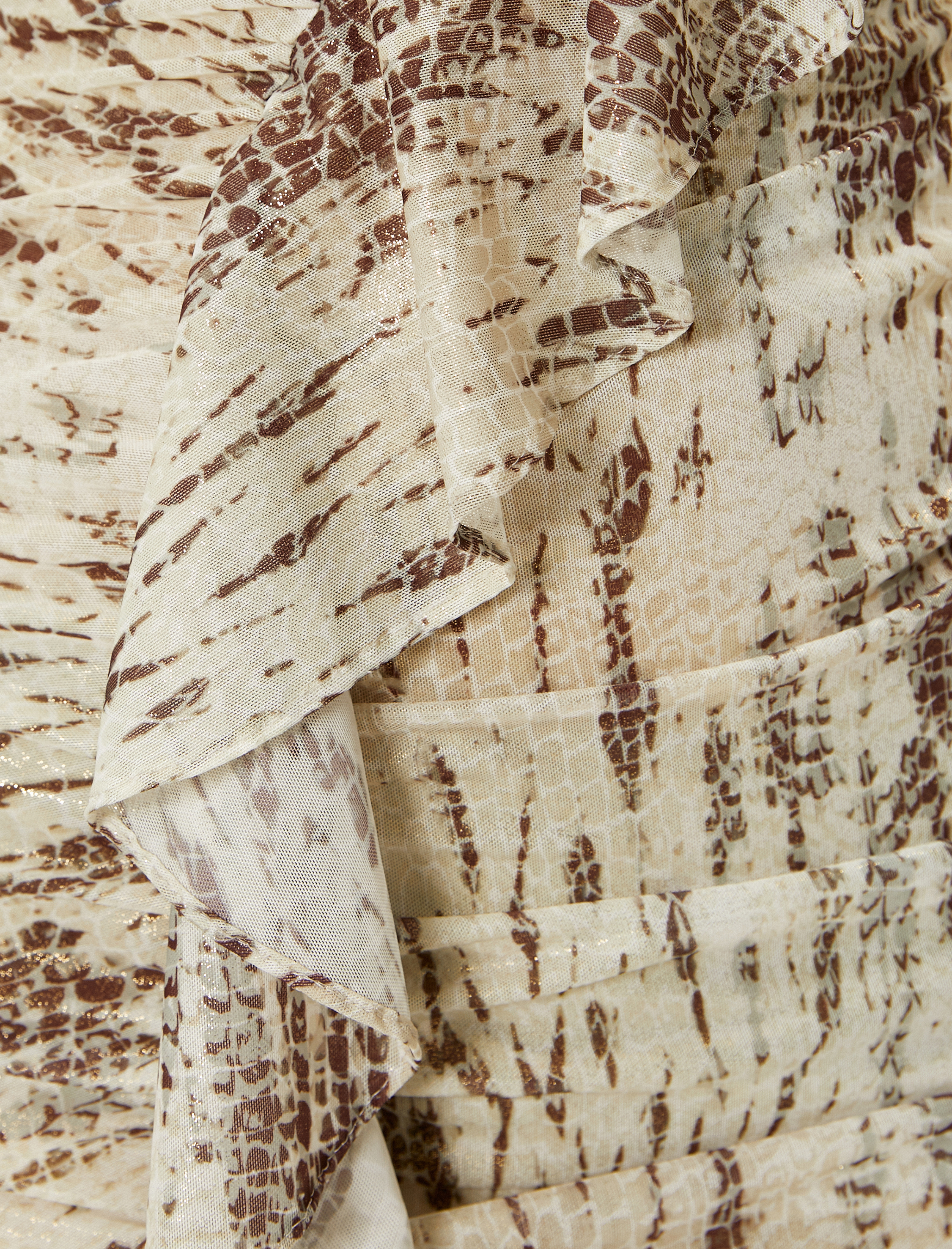   Fırfırlı Mini Elbise Tek Omuz Drapeli Astarlı Slim Fit