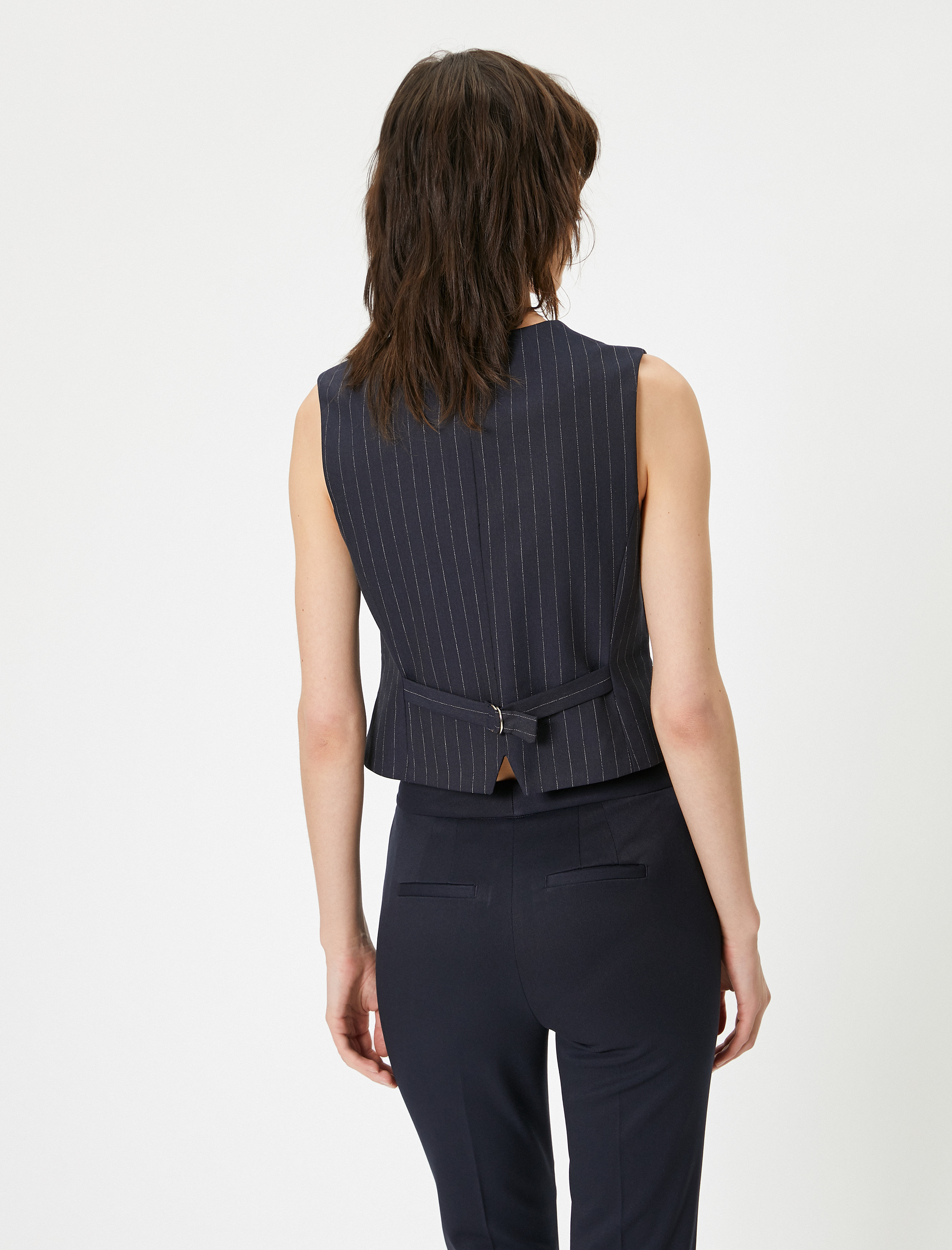   Blazer Yelek Düğmeli V Yaka