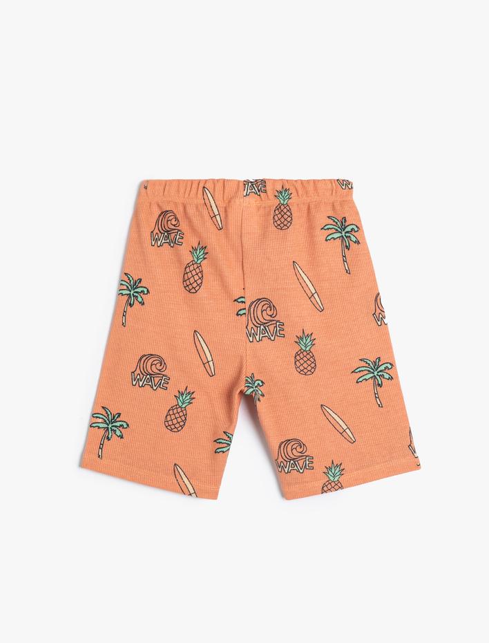 Erkek Çocuk Basic Şort Beli Bağlamalı Cep Detaylı