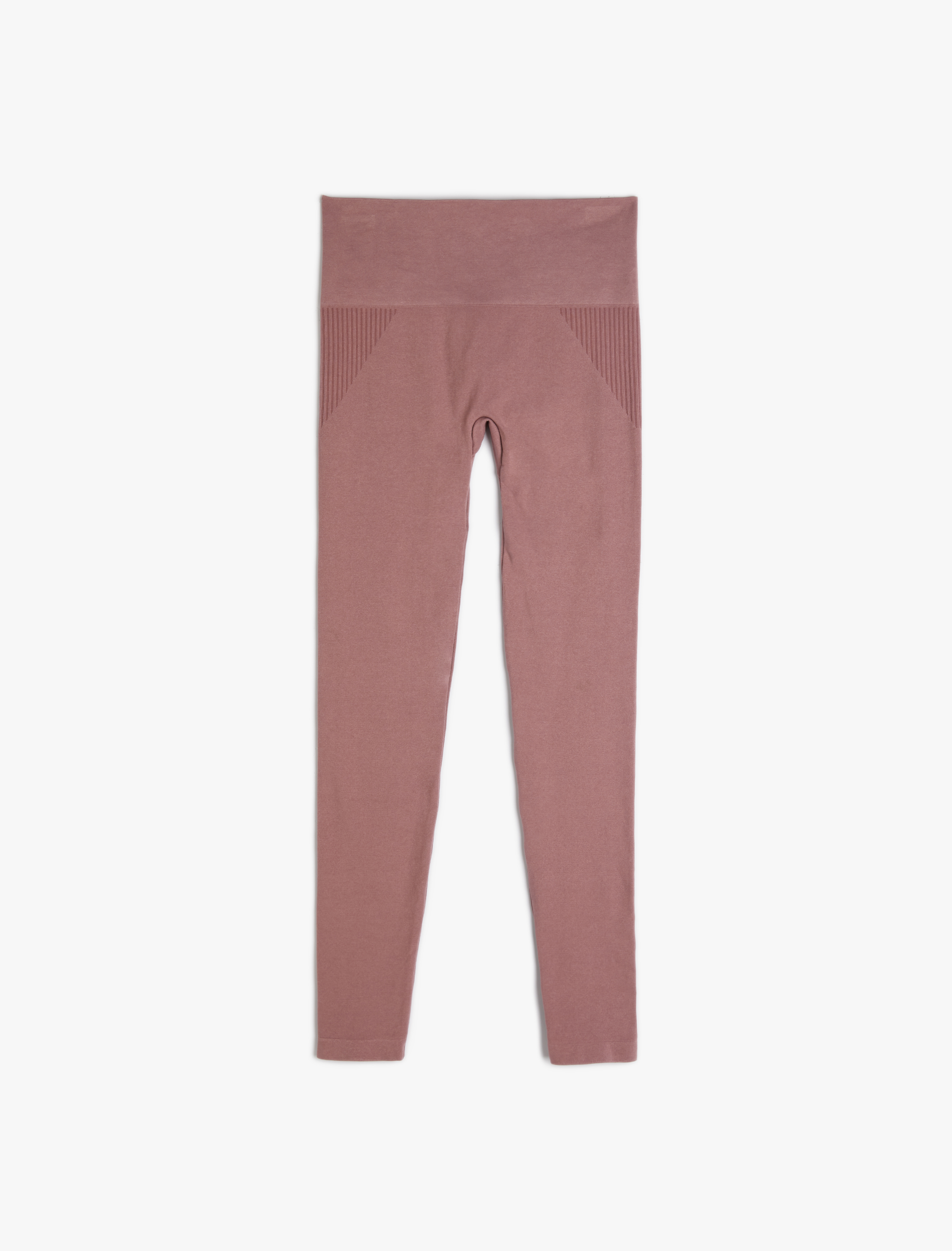   Yüksek Bel Spor Yoga Taytı Dikişsiz Örme Kumaş Slim Fit