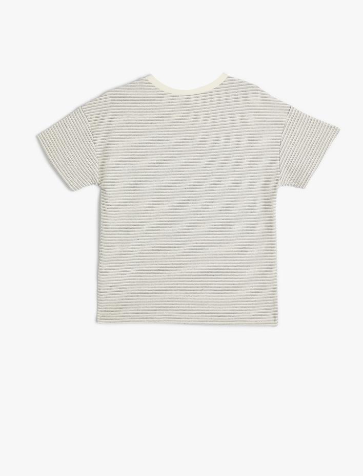 Erkek Çocuk Tişört Kısa Kollu Bisiklet Yaka Pamuklu