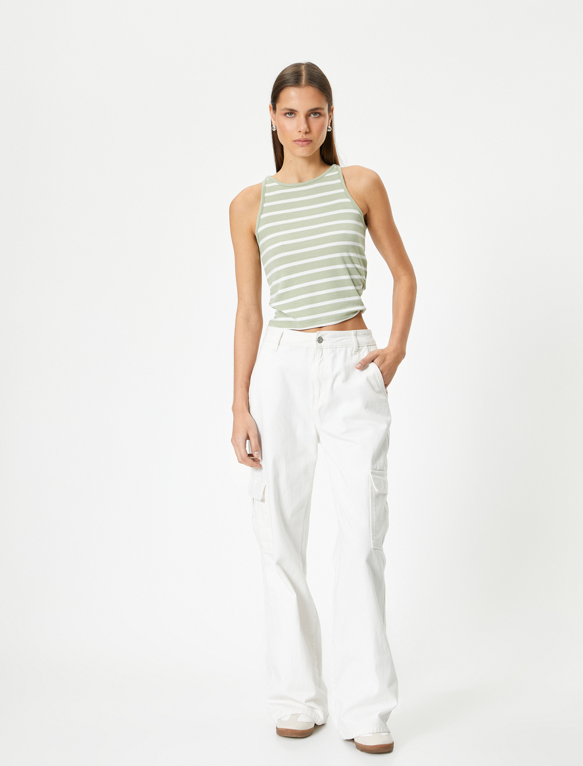 Kısa Atlet Bisiklet Yaka Slim Fit