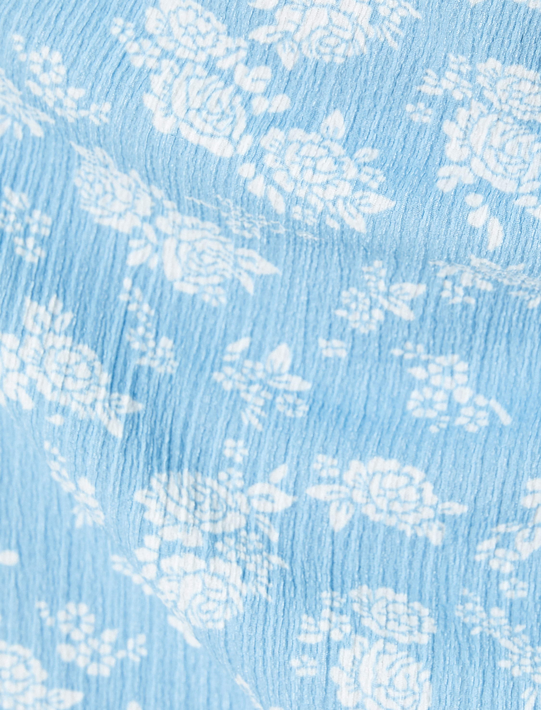   Çiçekli Midi Kalem Etek Drape Detaylı Yüksek Bel Rahat Kalıp Dokulu Bürümcük