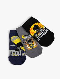 3'lü Batman Baskılı Çorap Seti Lisanslı