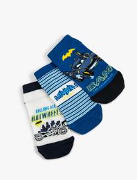 3'lü Batman Baskılı Çorap Seti Lisanslı