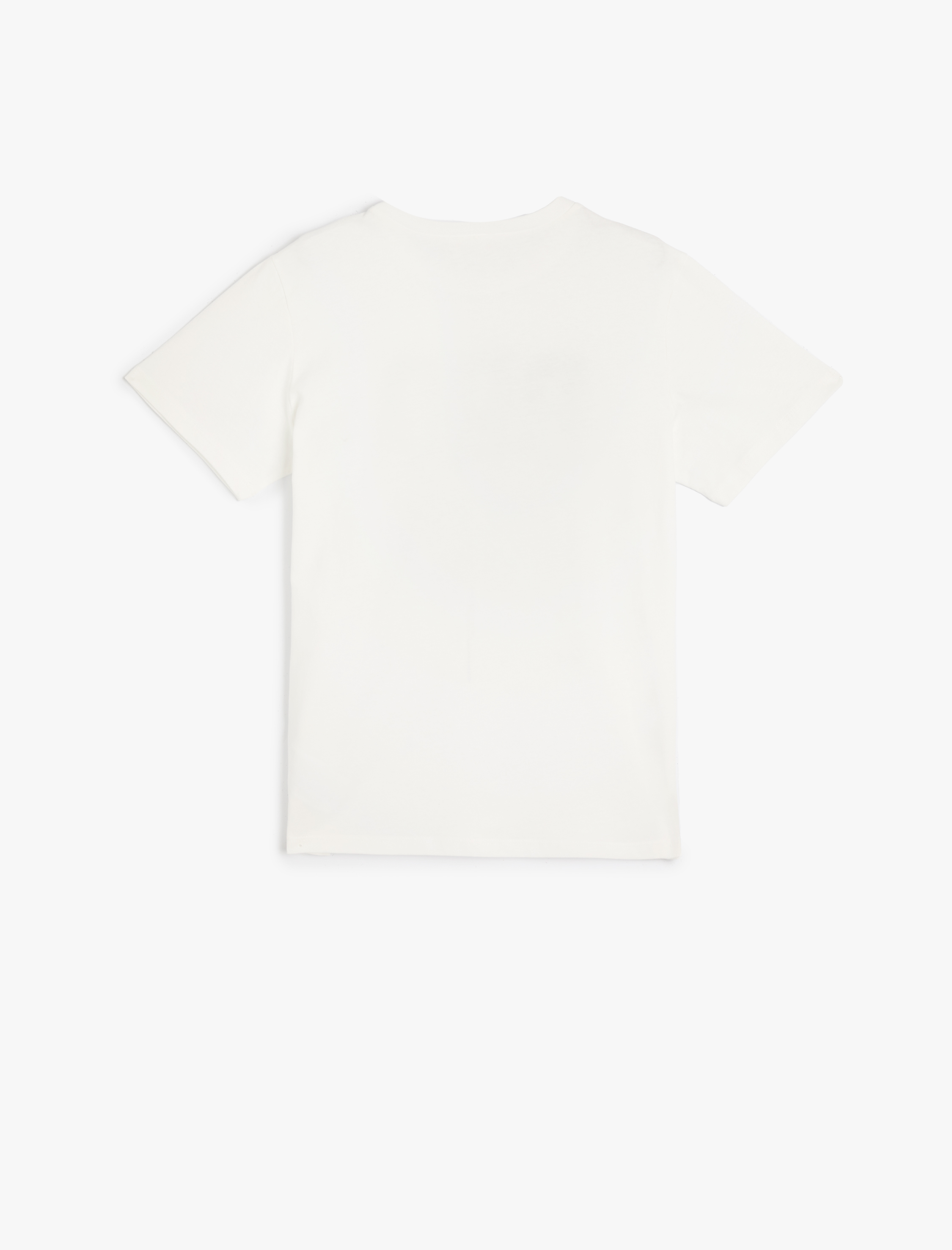  Erkek Çocuk Tişört Slogan Baskılı Kısa Kollu Bisiklet Yaka Pamuklu