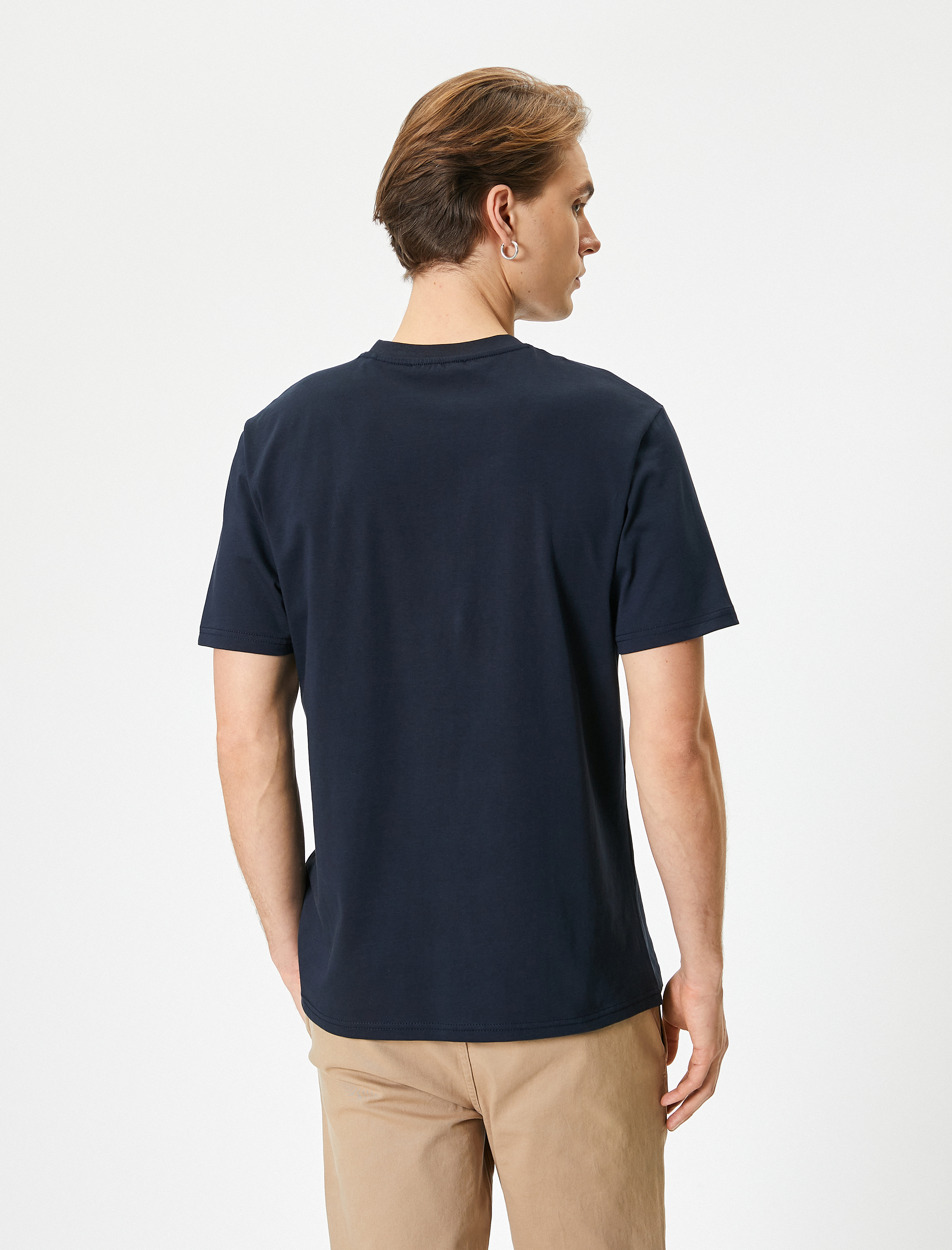   Basic Tişört Bisiklet Yaka Kısa Kollu