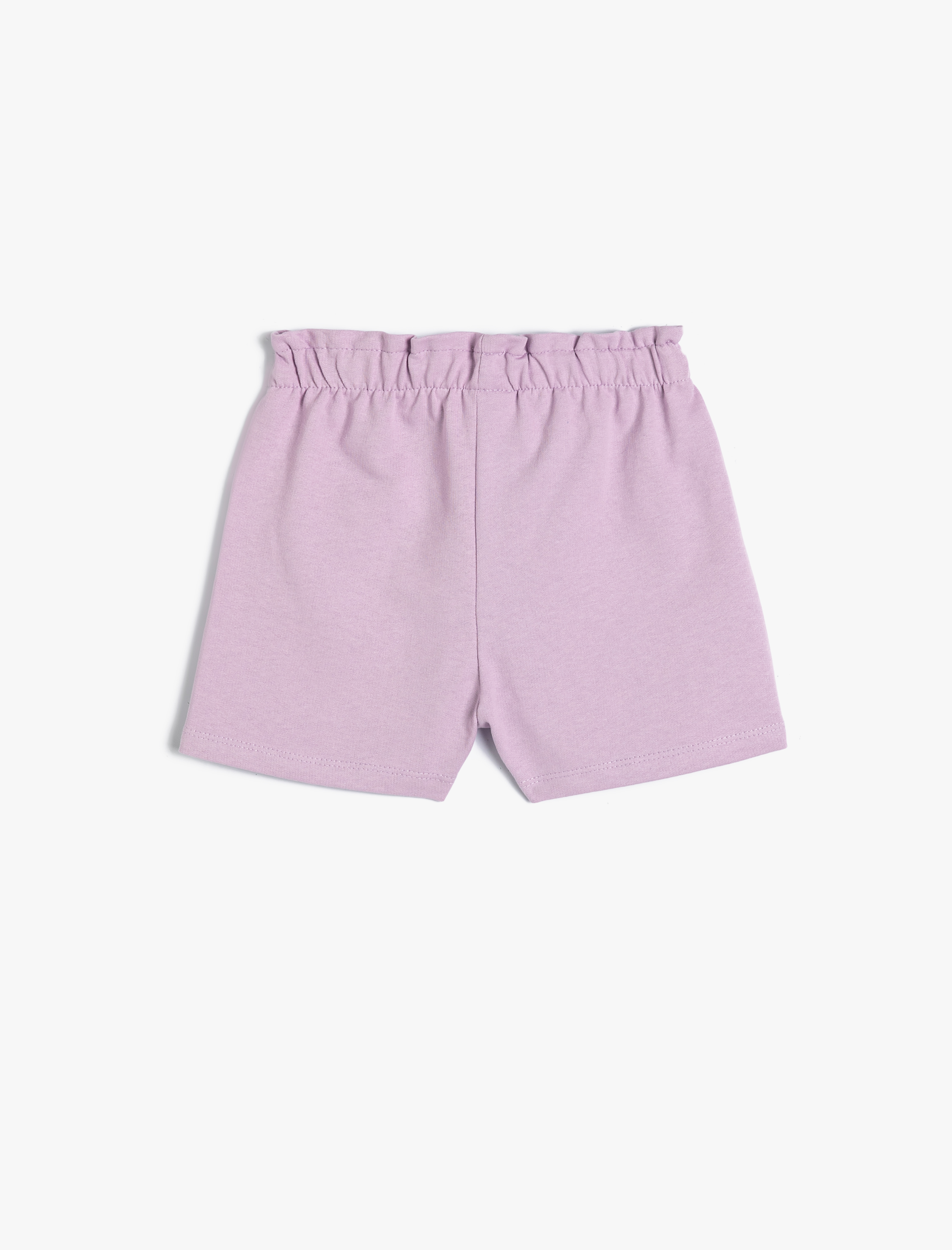  Kız Bebek Basic Şort Cepli Kelebek İşleme Detaylı Pamuklu